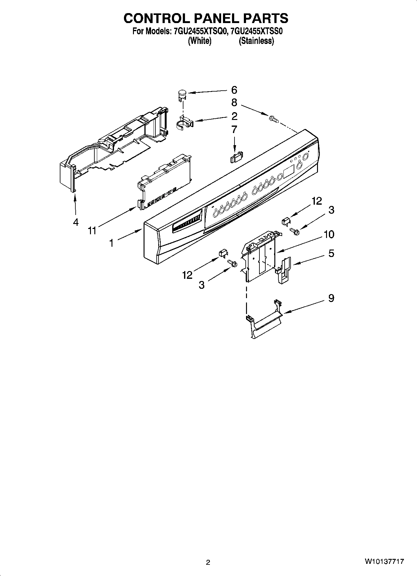 02 - CONTROL PANEL PARTS