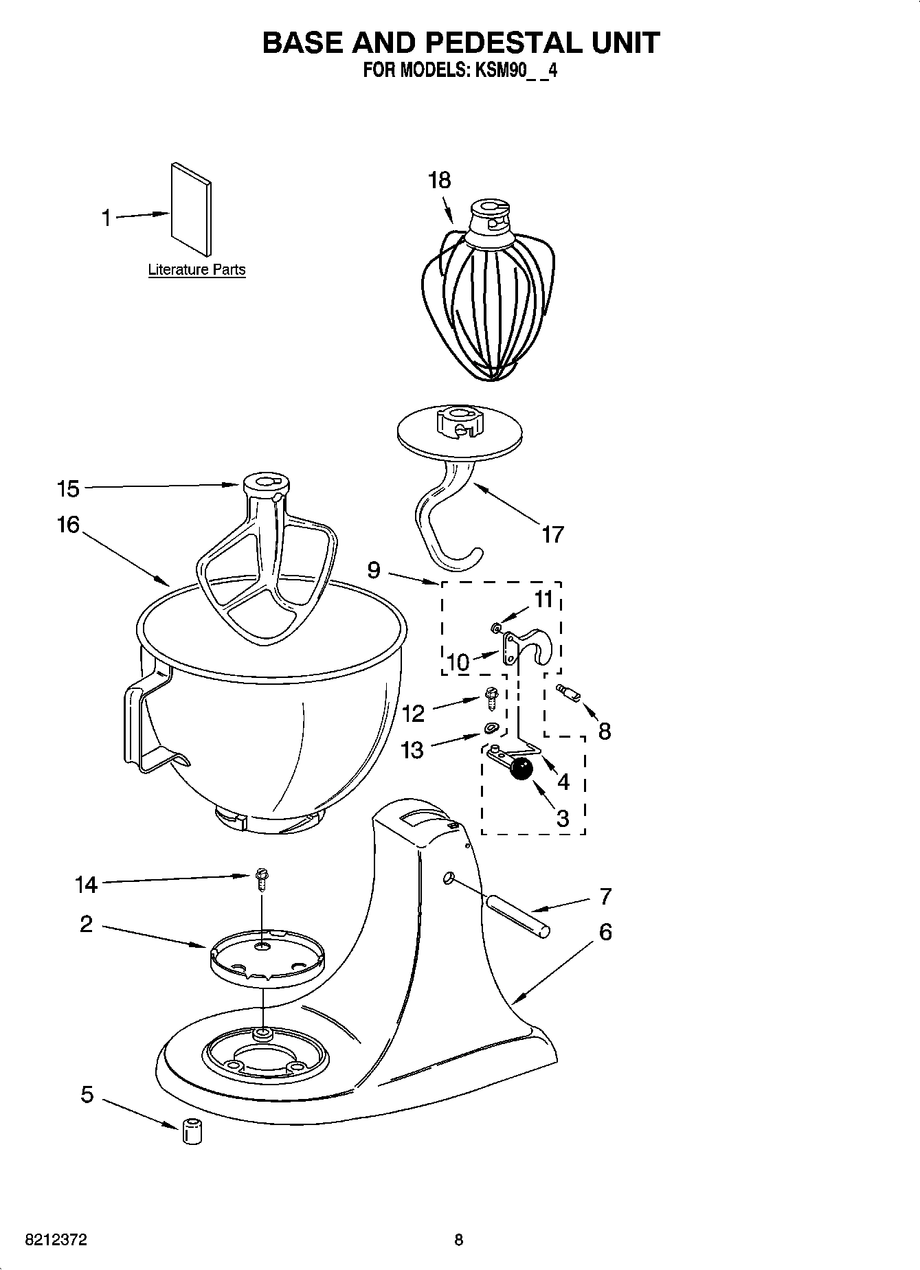 04 - BASE AND PEDESTAL UNIT, OPTIONAL PARTS