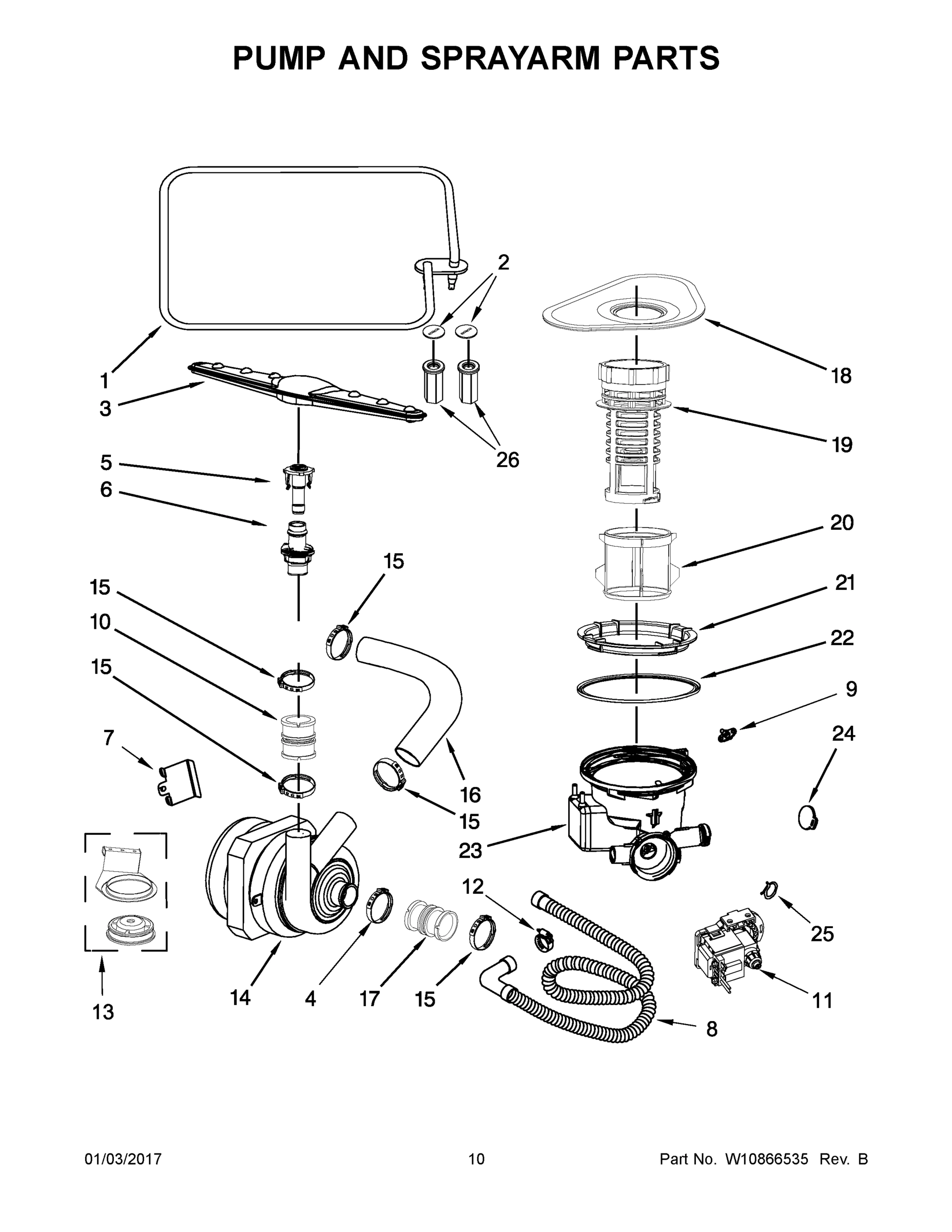 06 - PUMP AND SPRAYARM PARTS