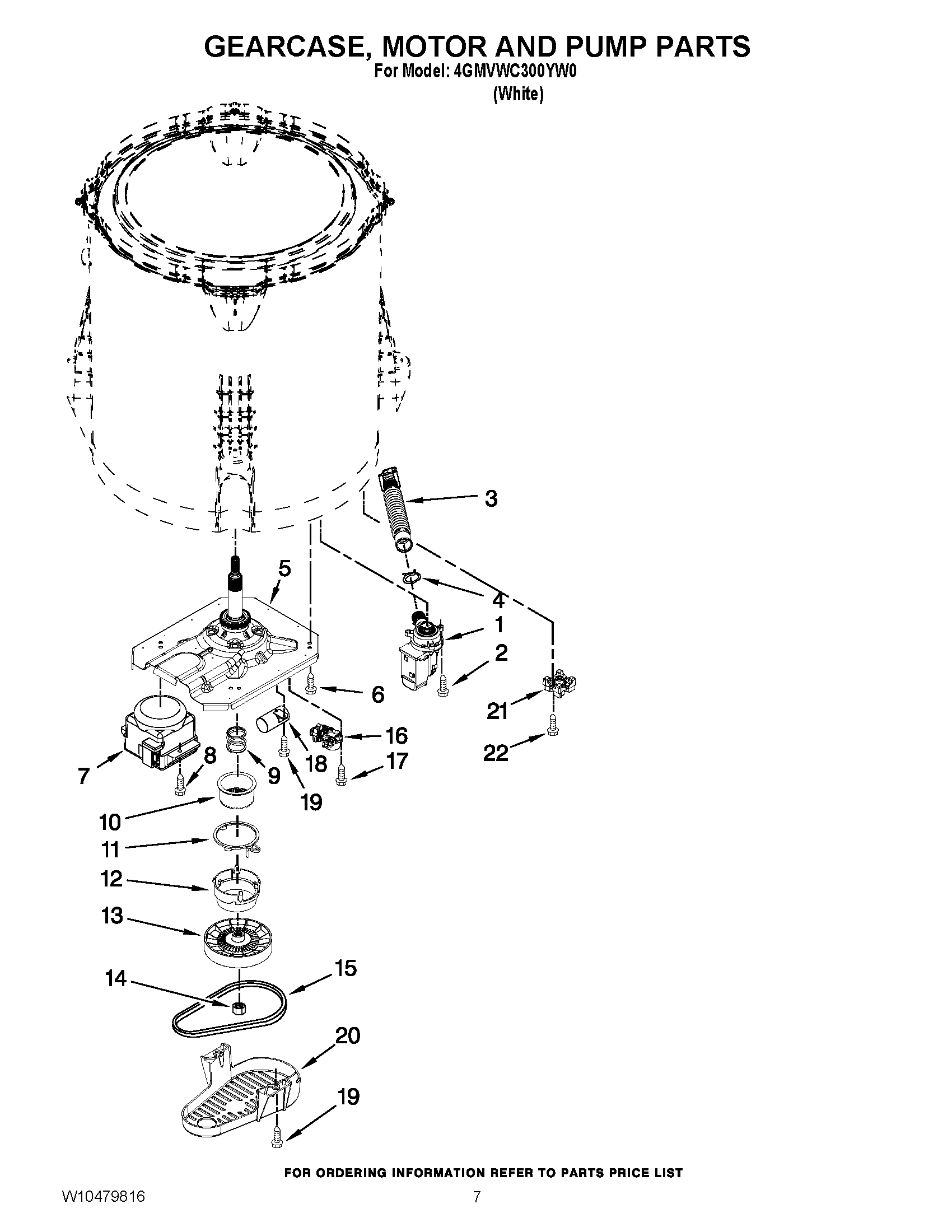 04 - GEARCASE, MOTOR AND PUMP PARTS