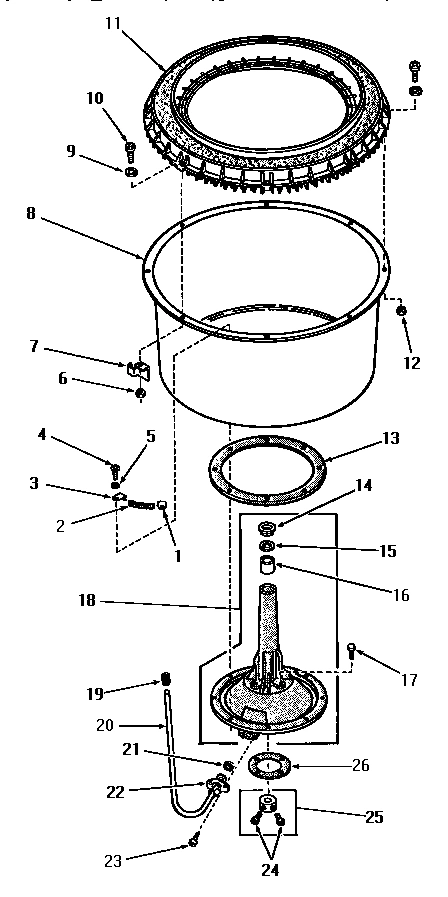 05 - AGITATOR POST AND SPIN TUB