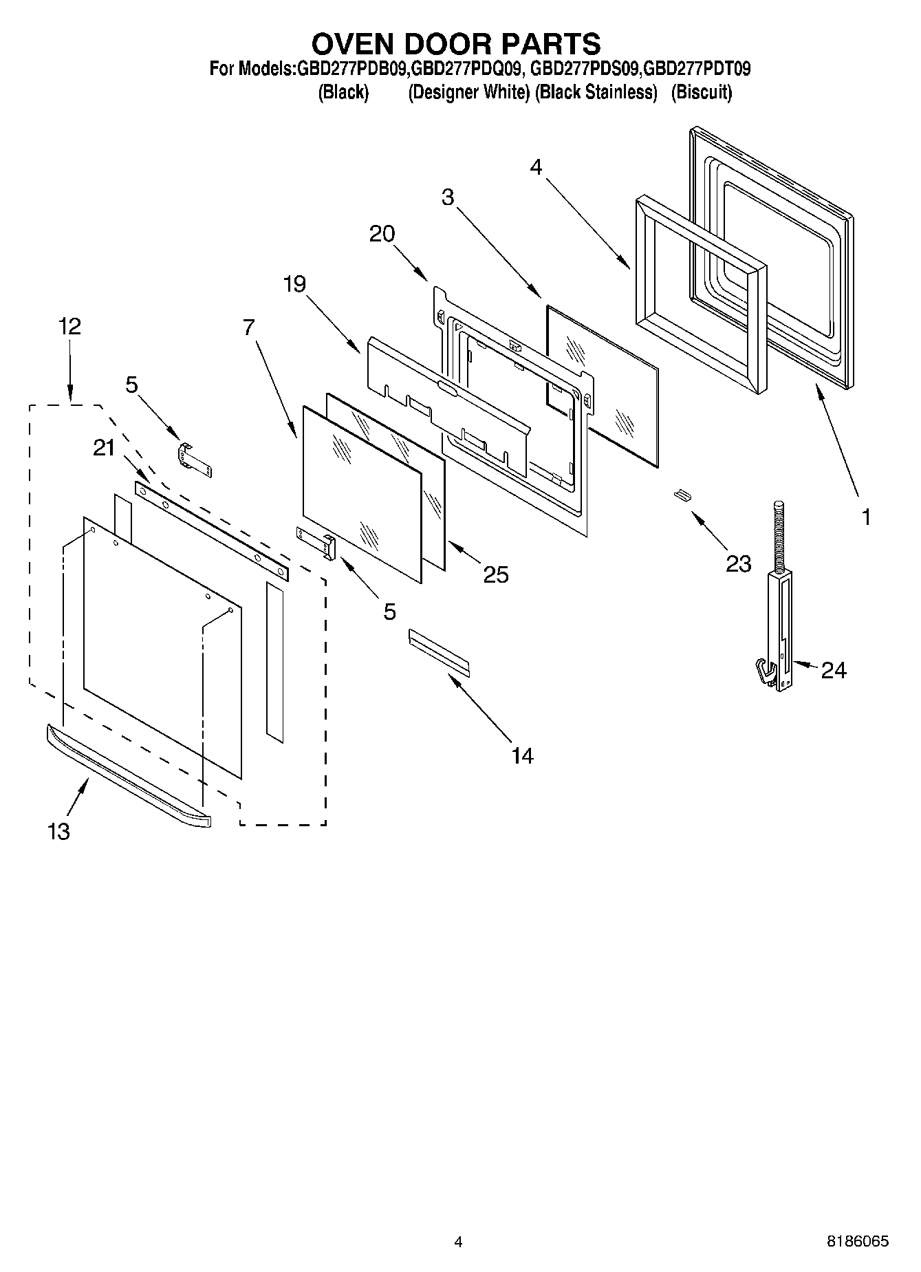 03 - OVEN DOOR PARTS