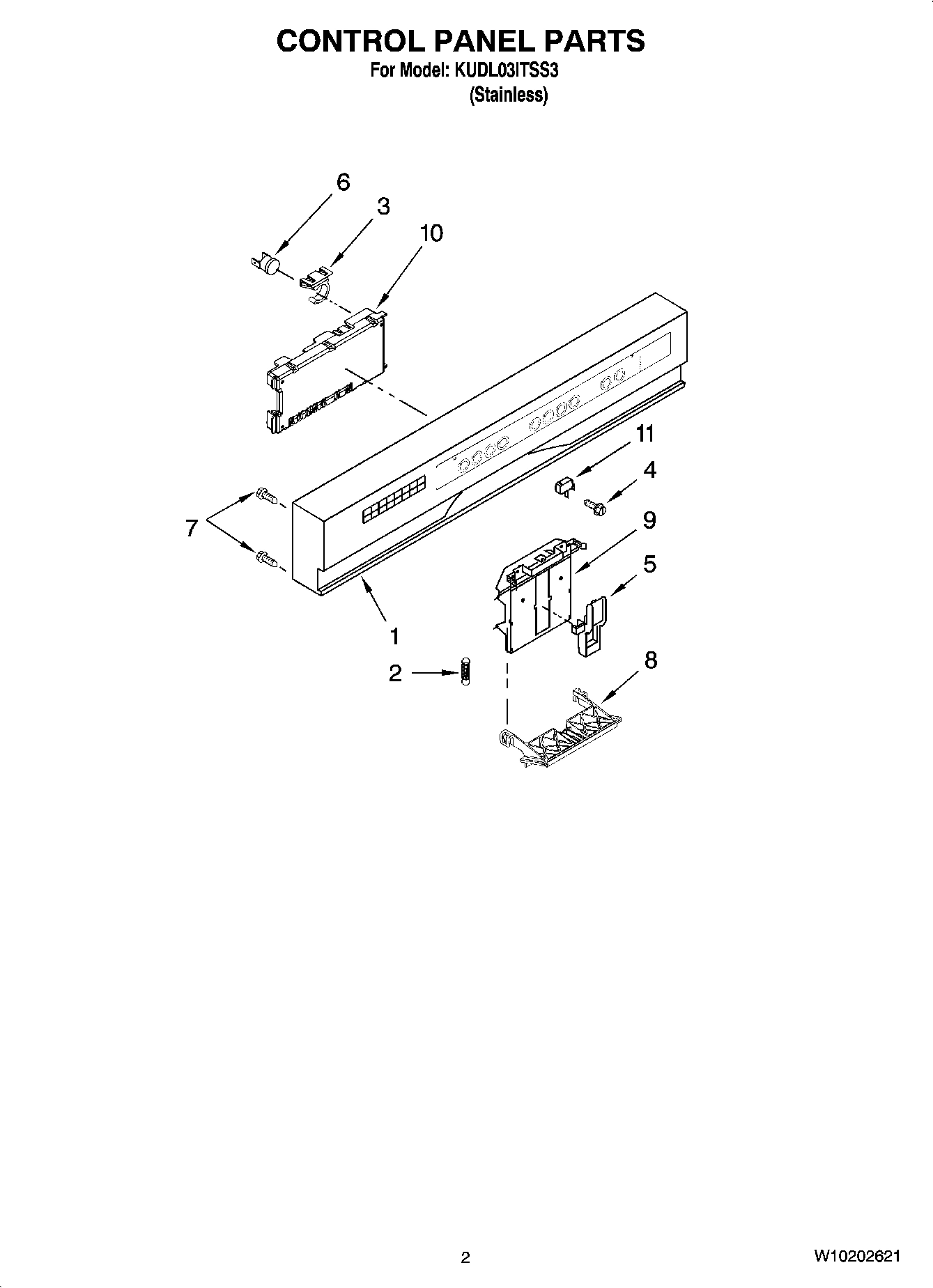 02 - CONTROL PANEL PARTS