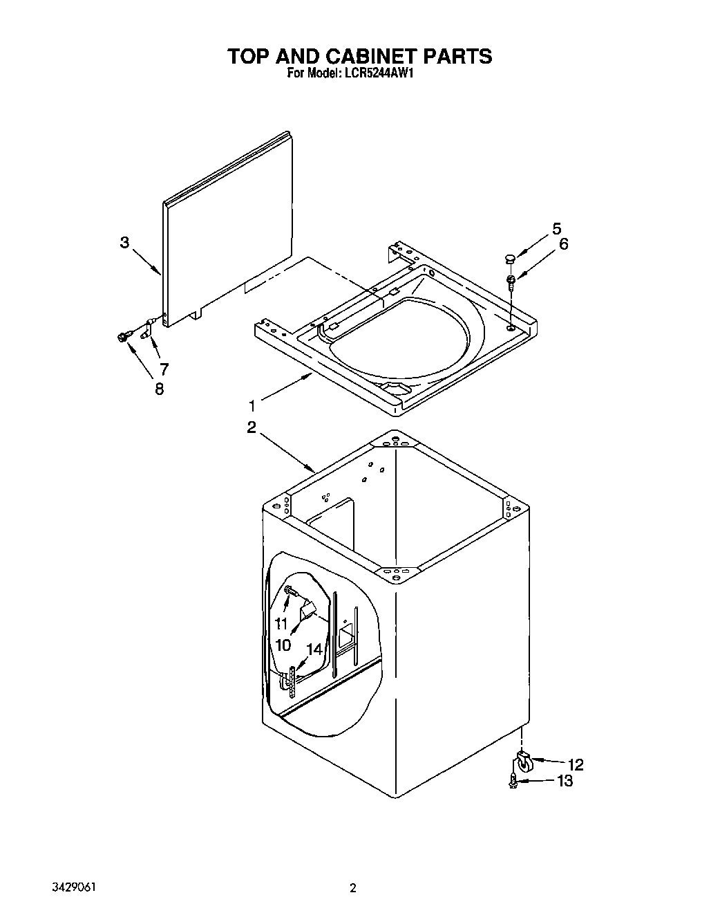 02 - TOP AND CABINET, LIT/OPTIONAL