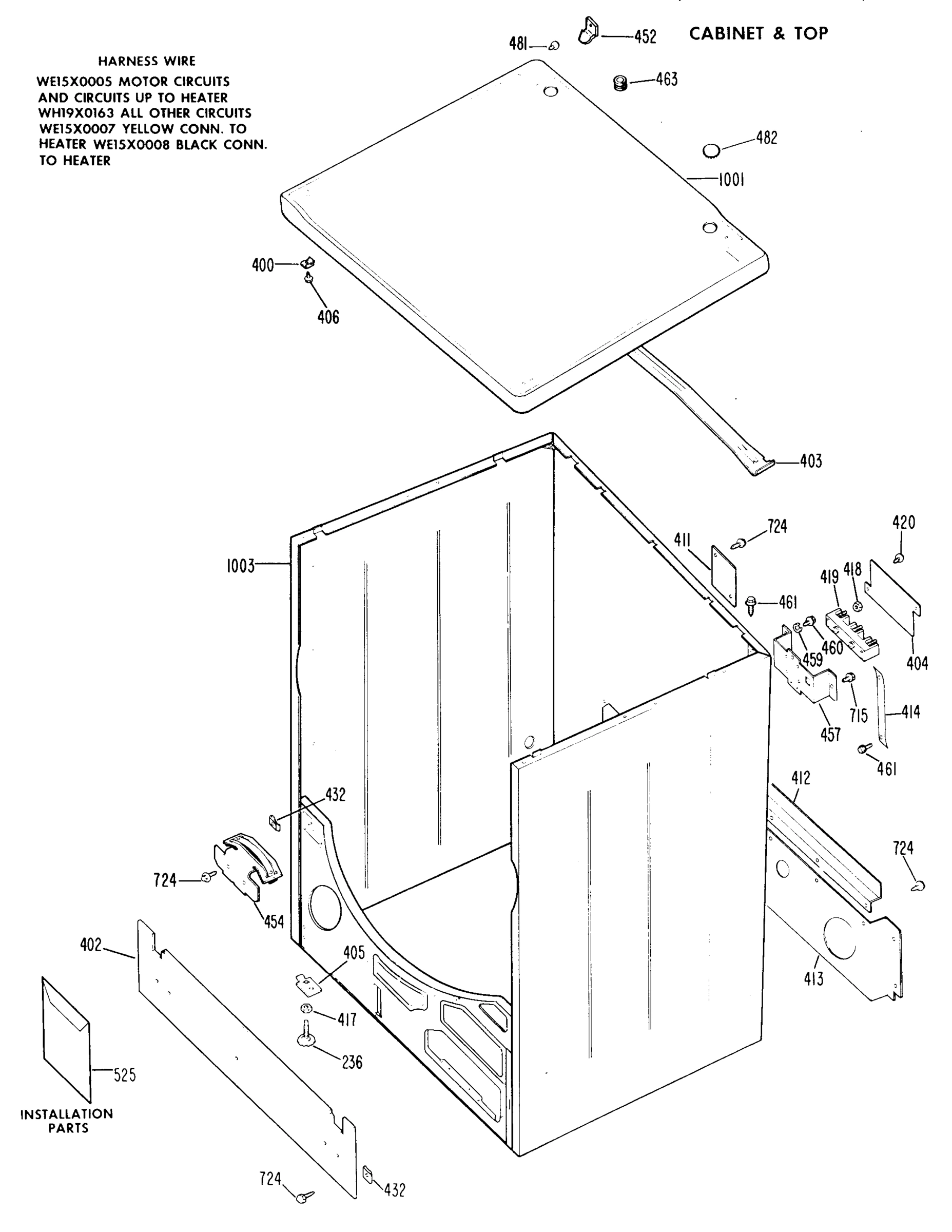 CABINET & TOP