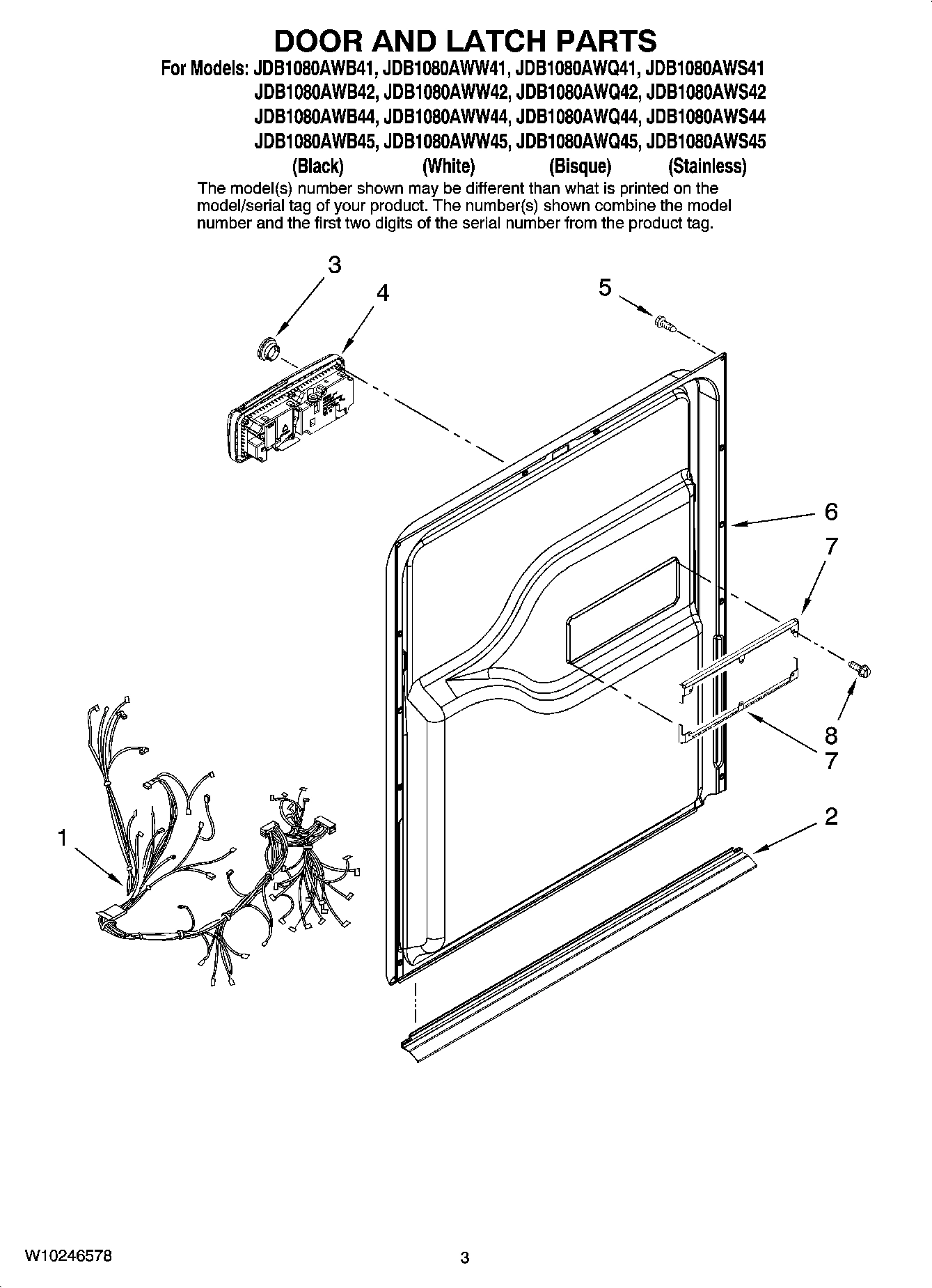 03 - DOOR AND LATCH PARTS