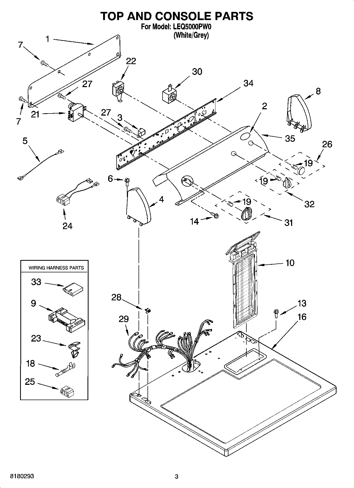 02 - TOP AND CONSOLE PARTS