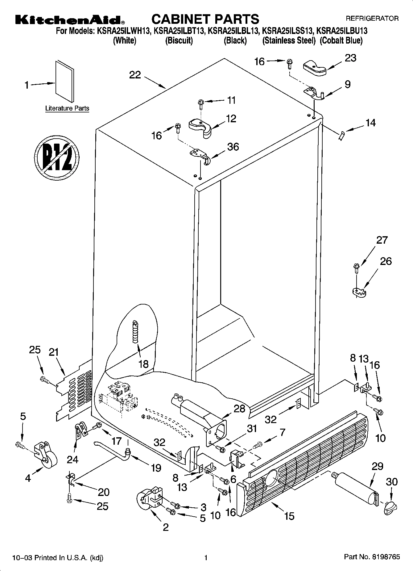 01 - CABINET PARTS
