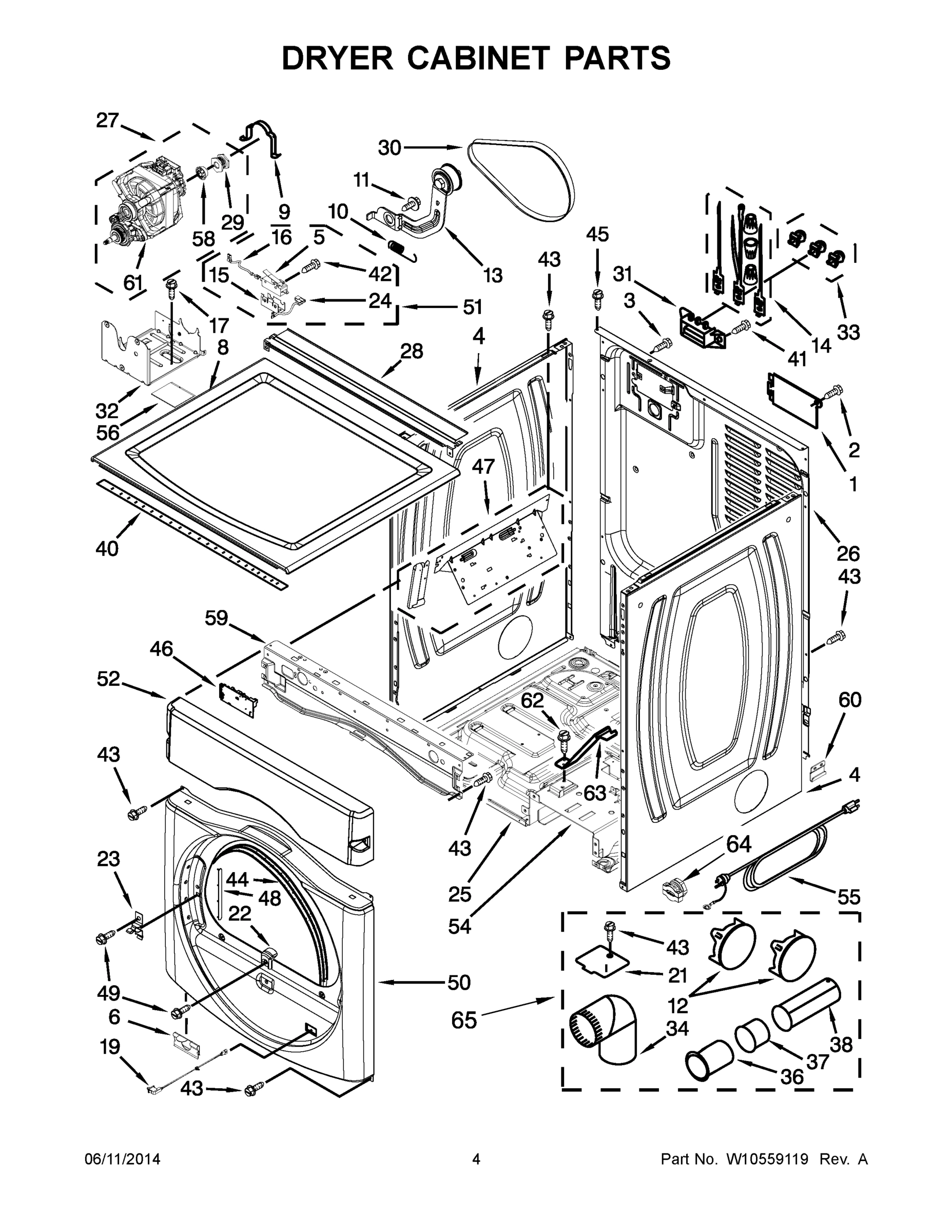 03 - DRYER CABINET PARTS