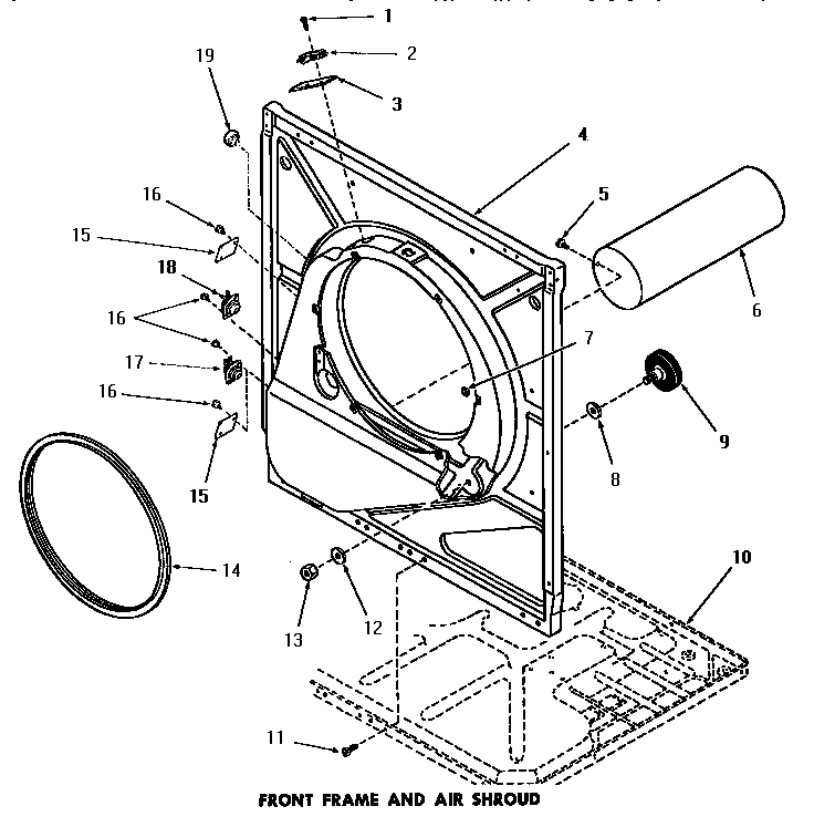 12 - FRONT FRAME & AIR SHROUD
