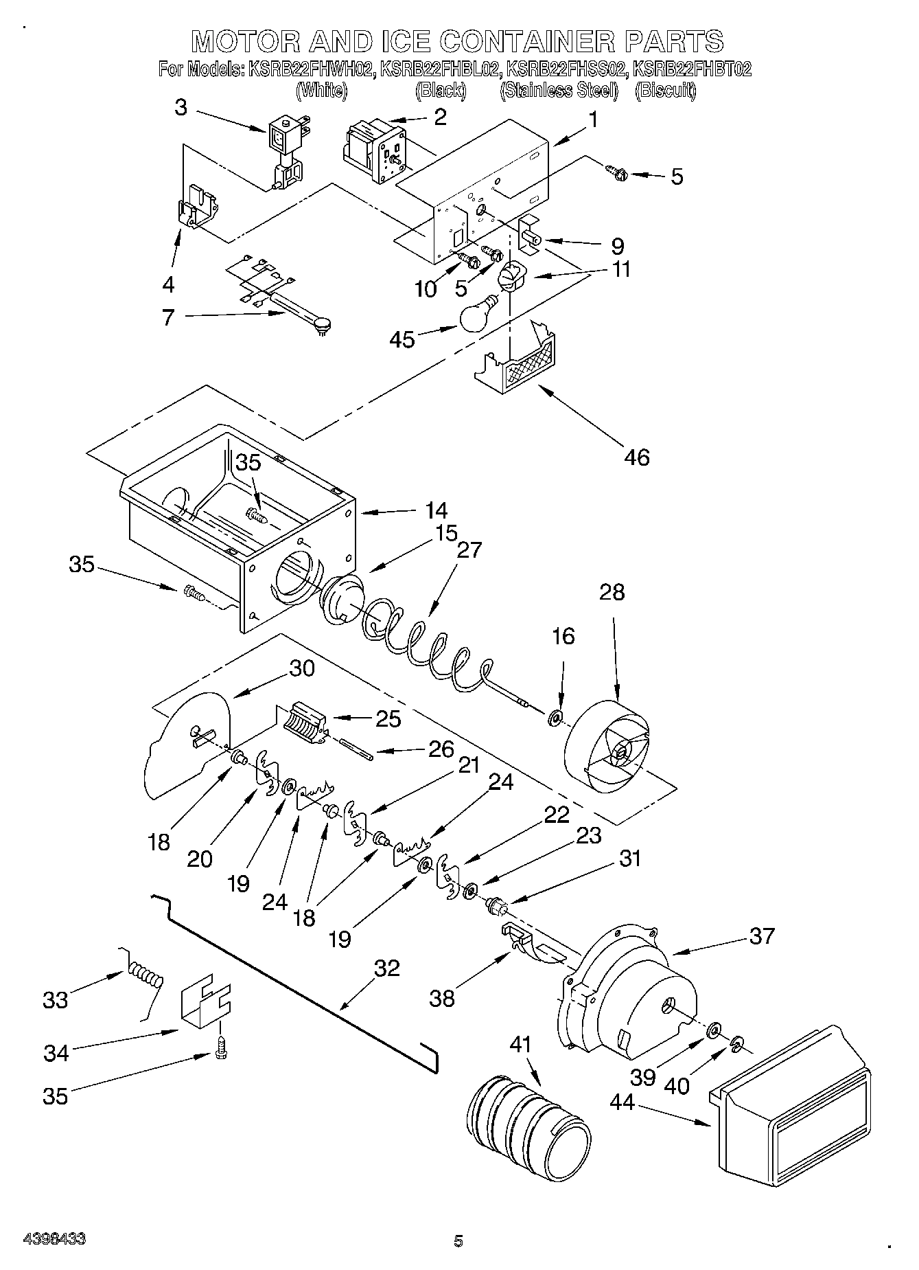 04 - MOTOR AND ICE CONTAINER