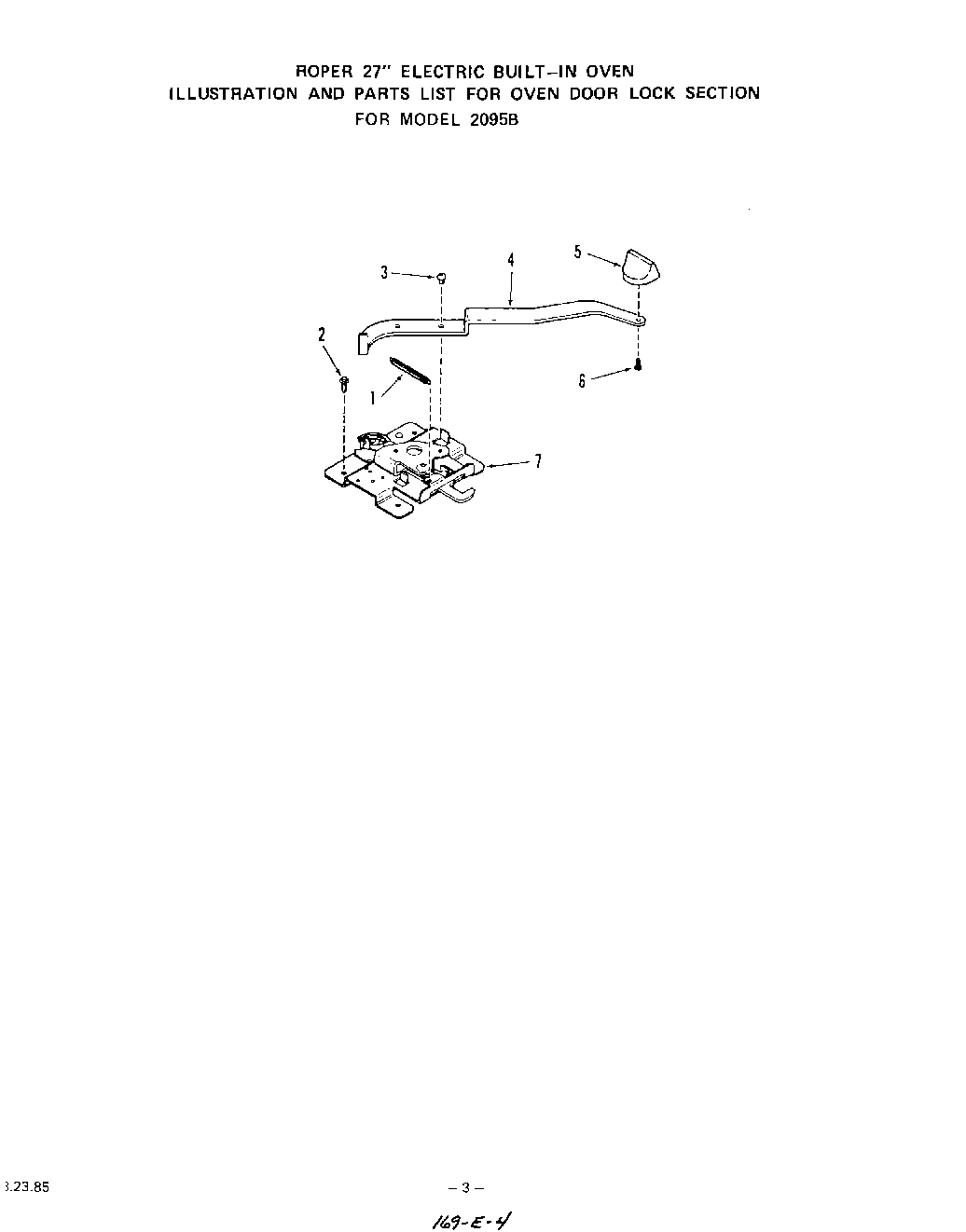 03 - OVEN DOOR LOCK