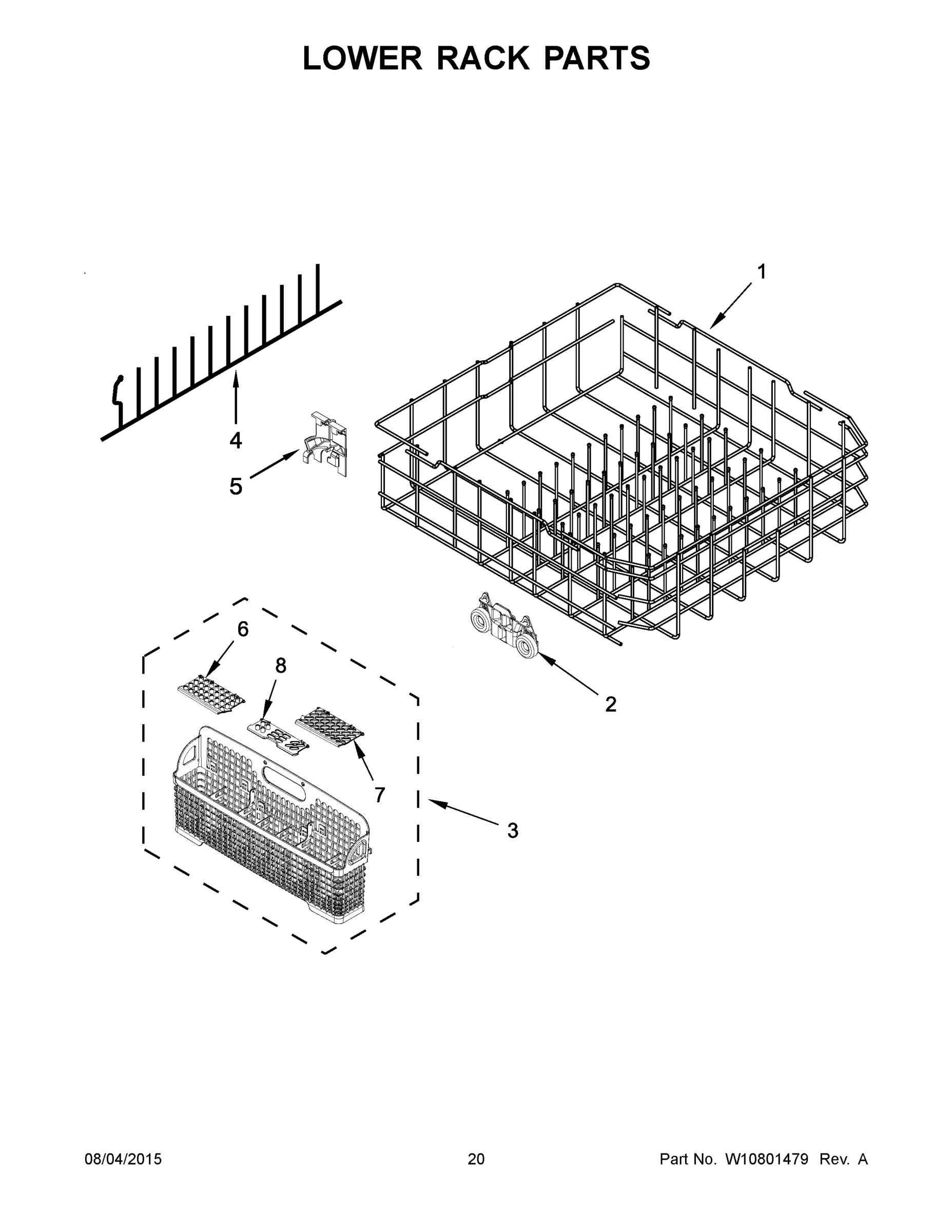 11 - LOWER RACK PARTS