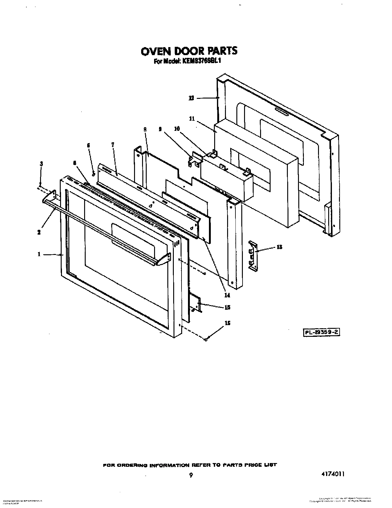 07 - OVEN DOOR, LIT/OPTIONAL