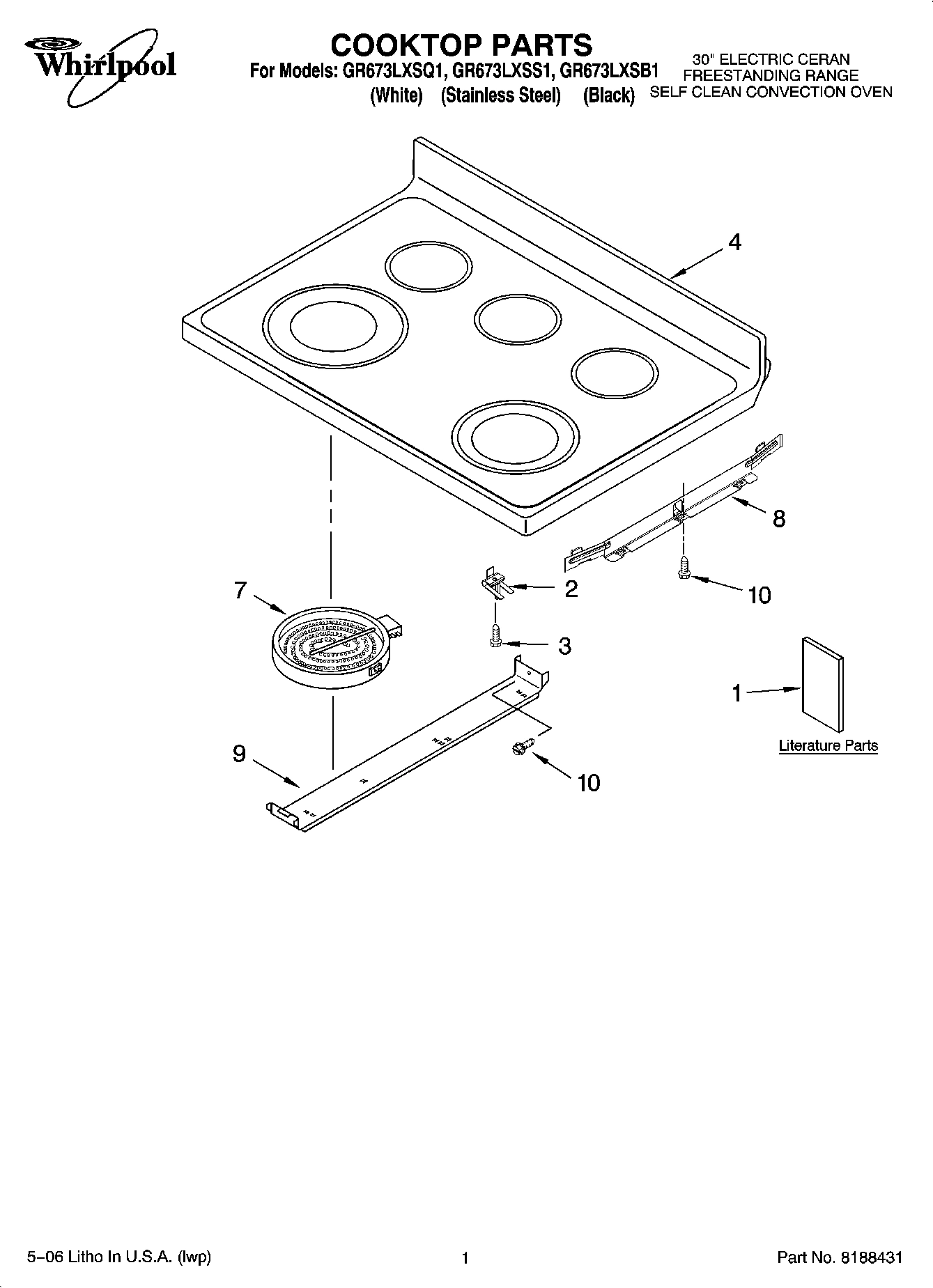 01 - COOKTOP PARTS