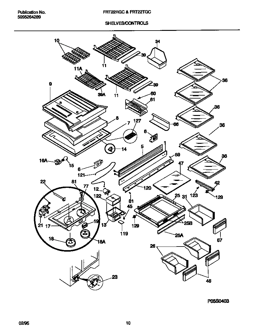 04 - SHELVES/CONTROLS