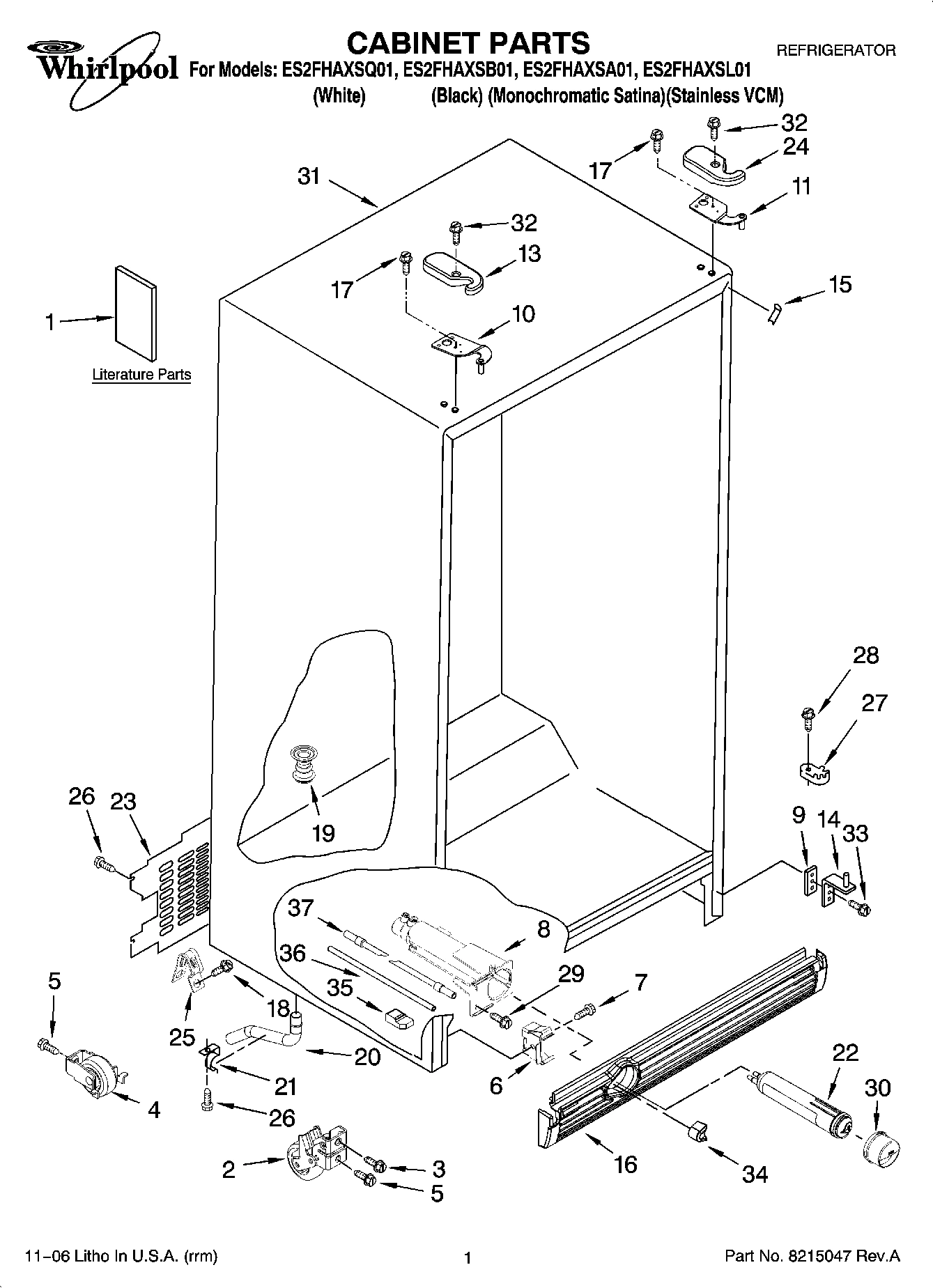 01 - CABINET PARTS