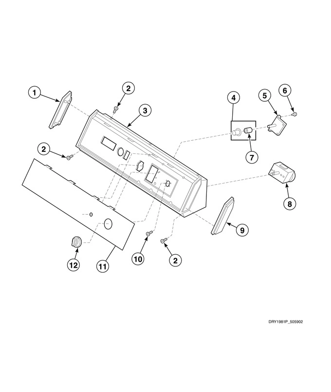 Graphic Panel, Control Hood And Controls (drawing 5 Of 5)