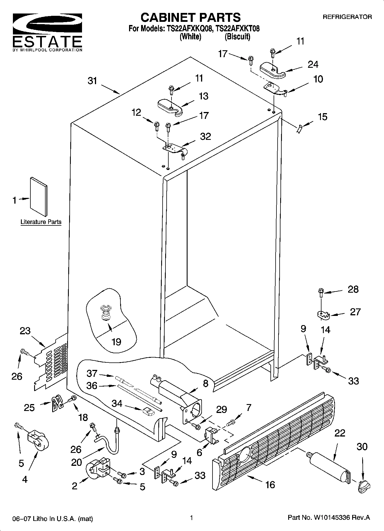 01 - CABINET PARTS