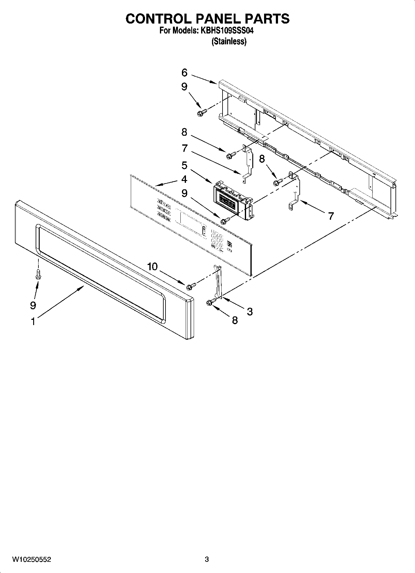 02 - CONTROL PANEL PARTS