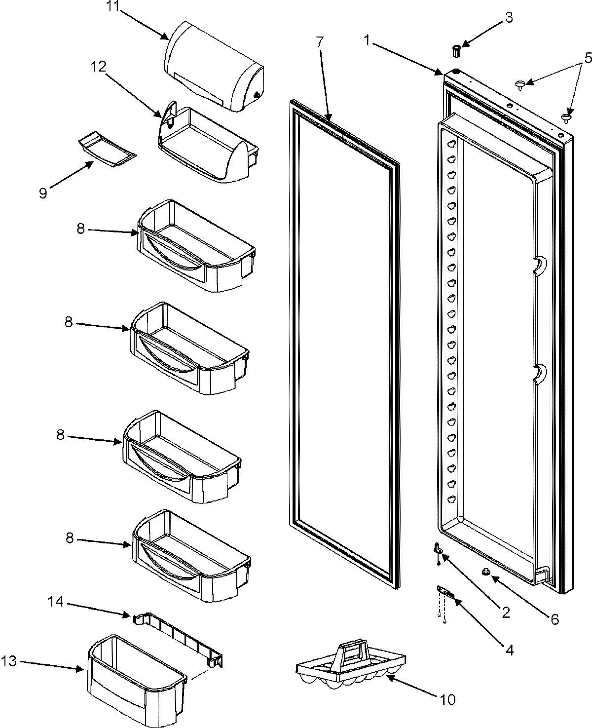 14 - REFRIGERATOR DOOR