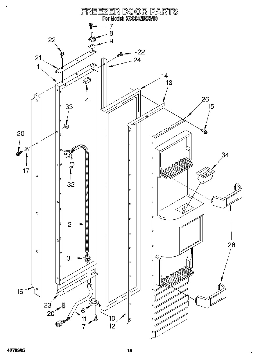12 - FREEZER DOOR