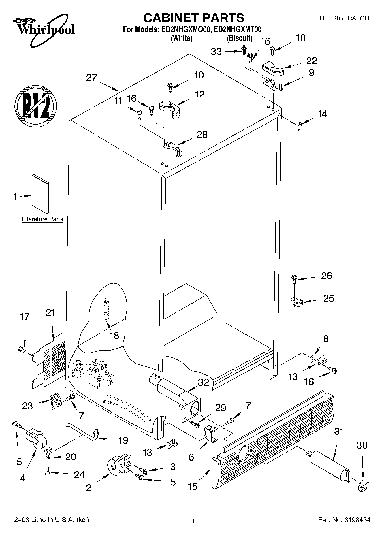 01 - CABINET PARTS