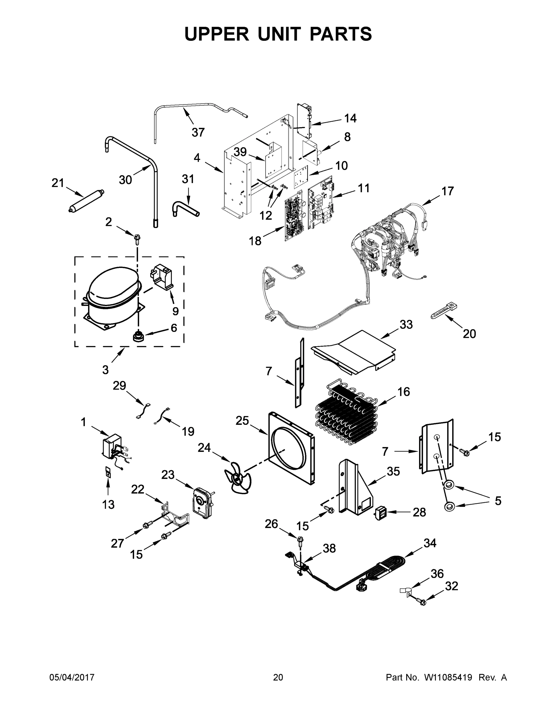 11 - UPPER UNIT PARTS