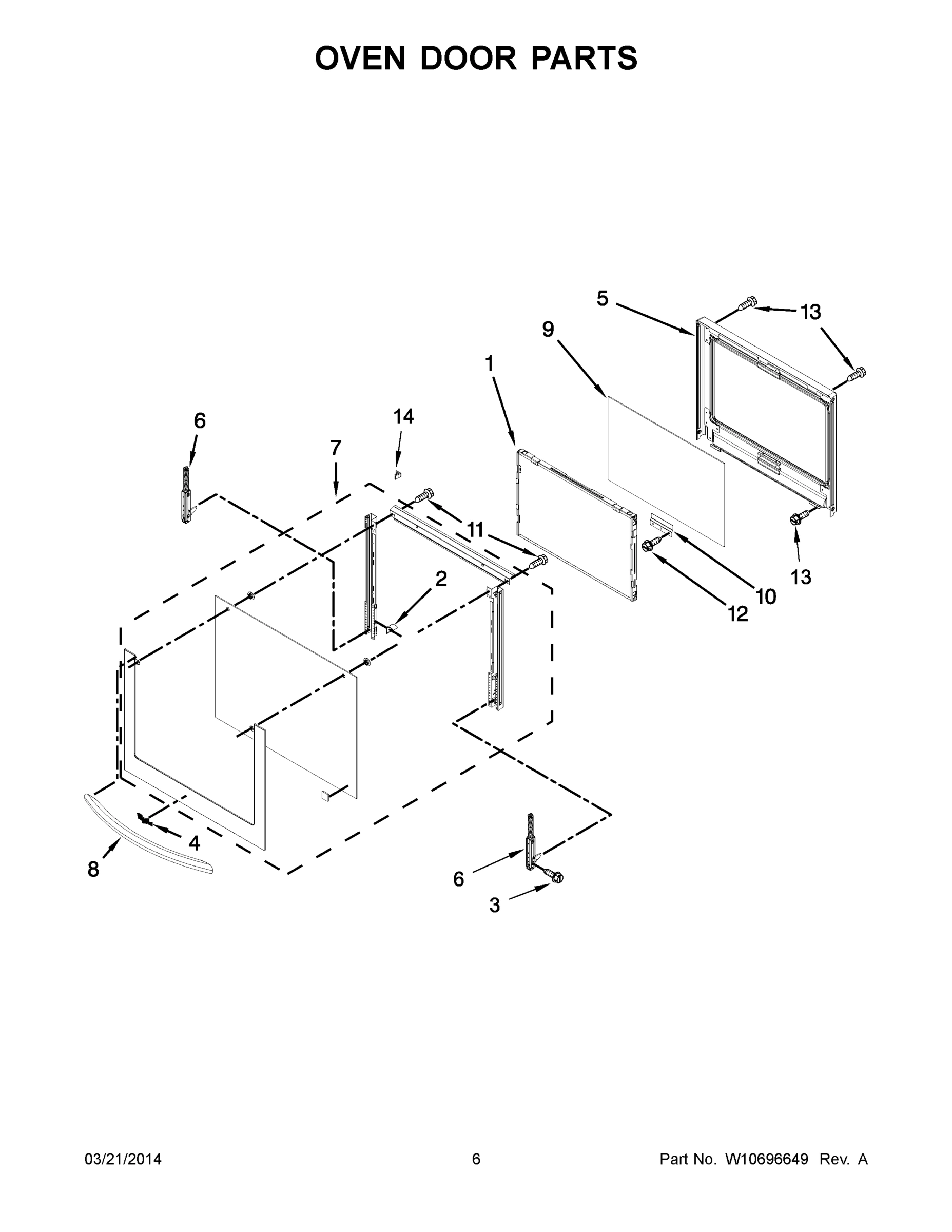 04 - OVEN DOOR PARTS