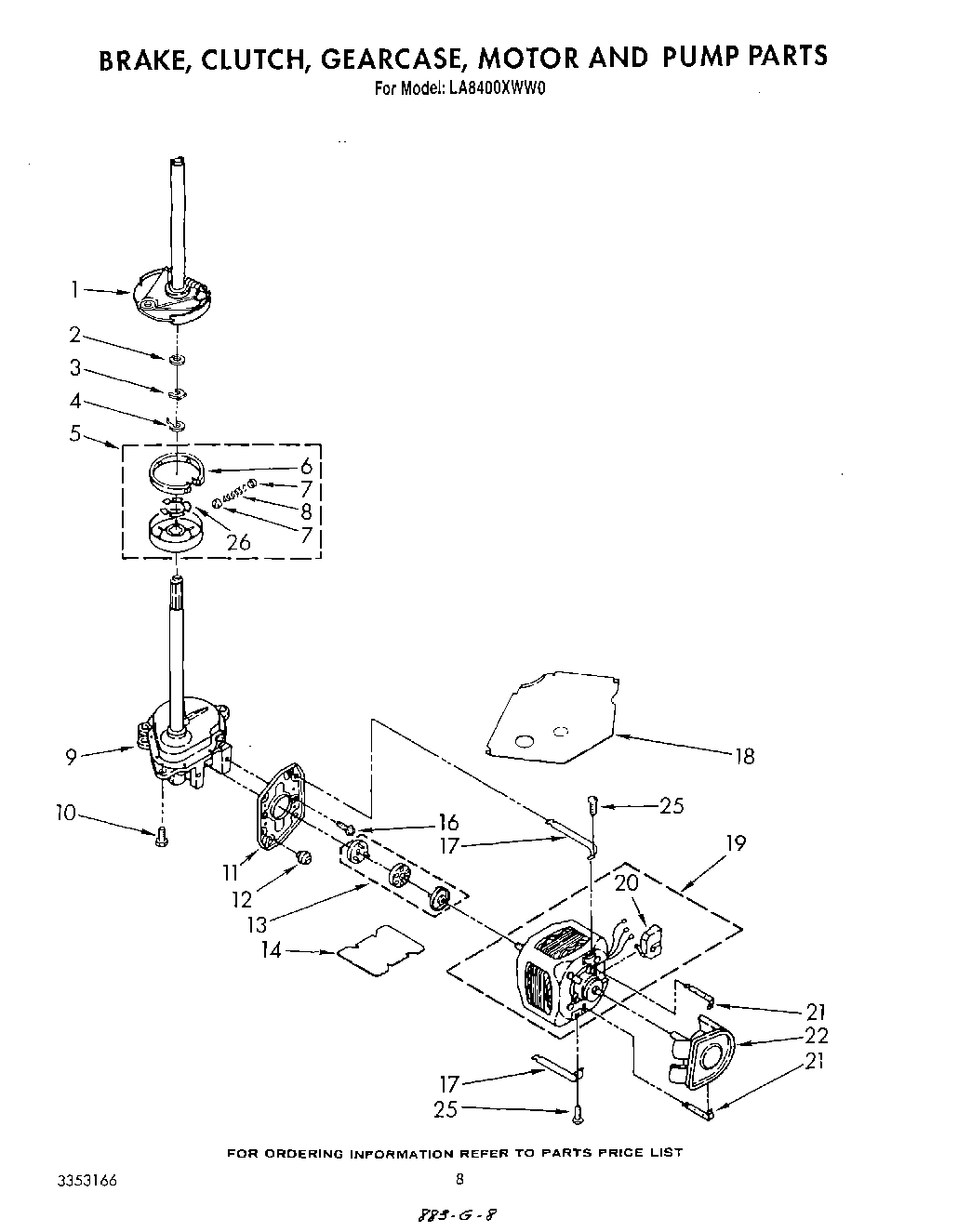 06 - BRAKE, CLUTCH, GEARCASE, MOTOR AND PUMP