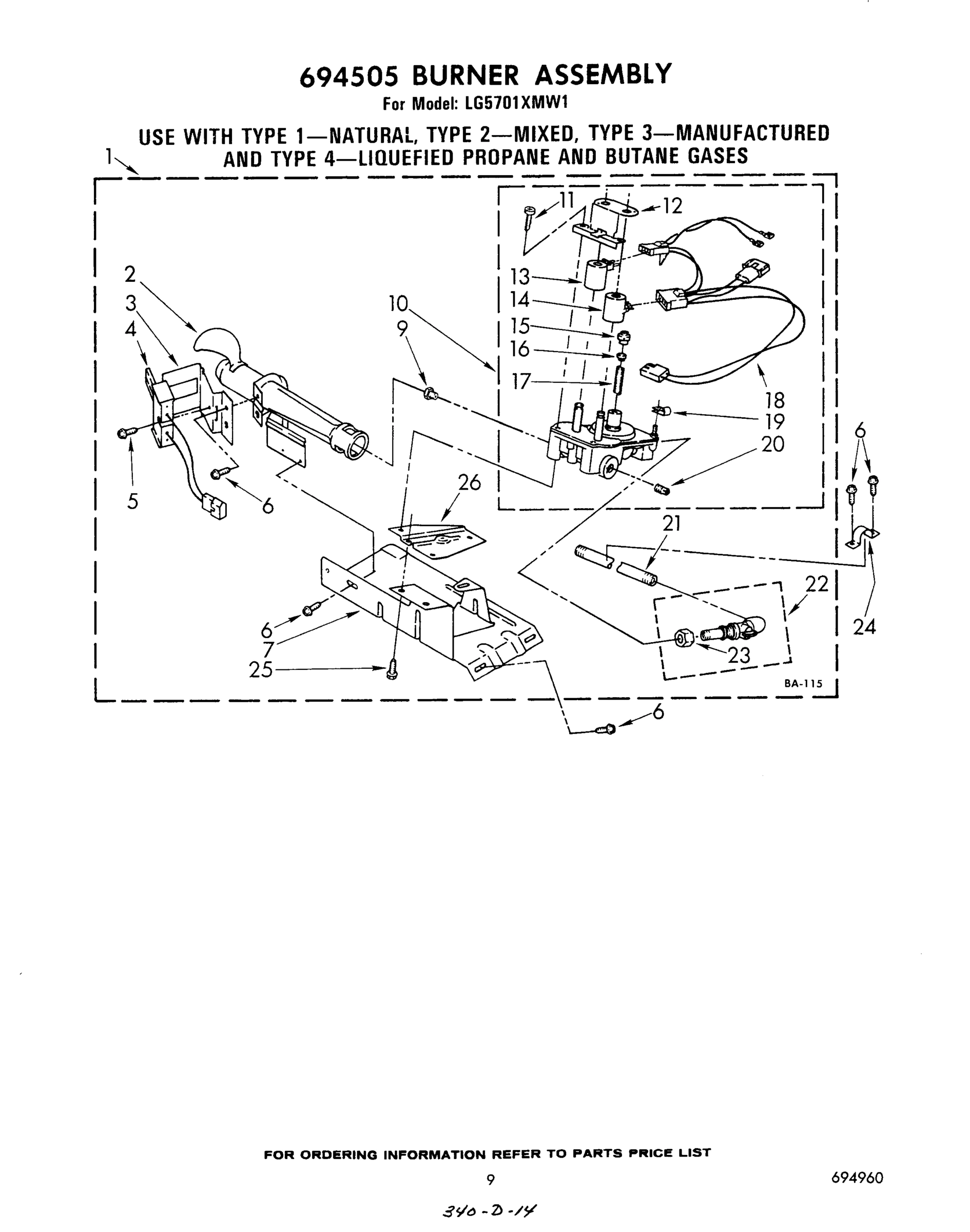 07 - 694505 BURNER