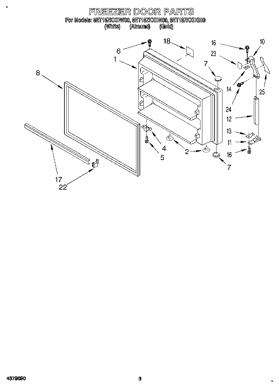 02 - FREEZER DOOR