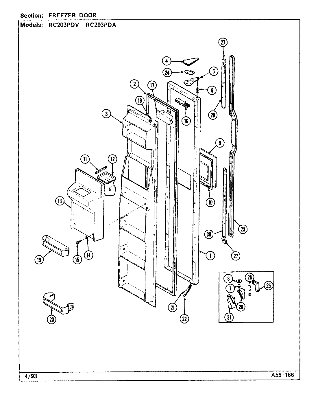 02 - FREEZER DOOR