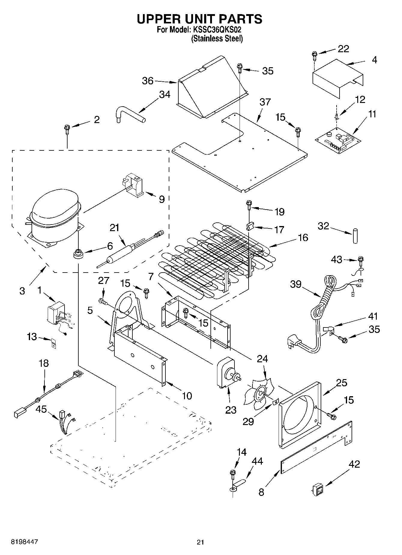 13 - UPPER UNIT PARTS