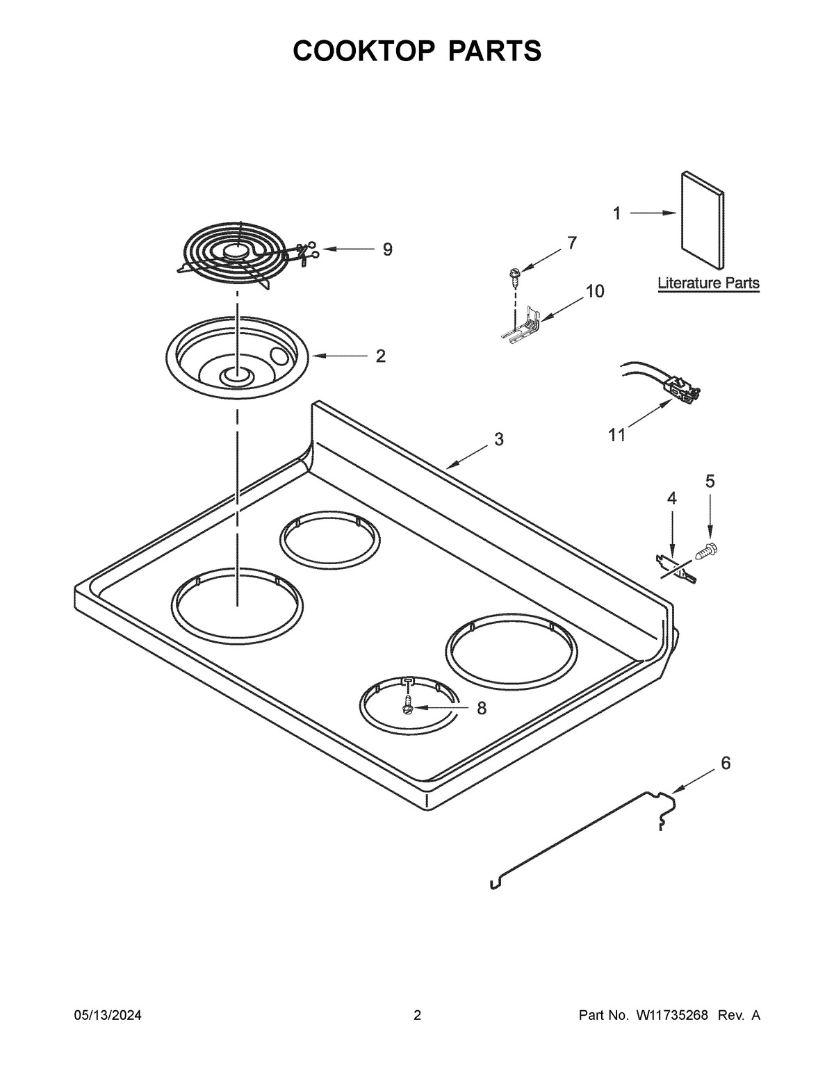 02 - COOKTOP PARTS