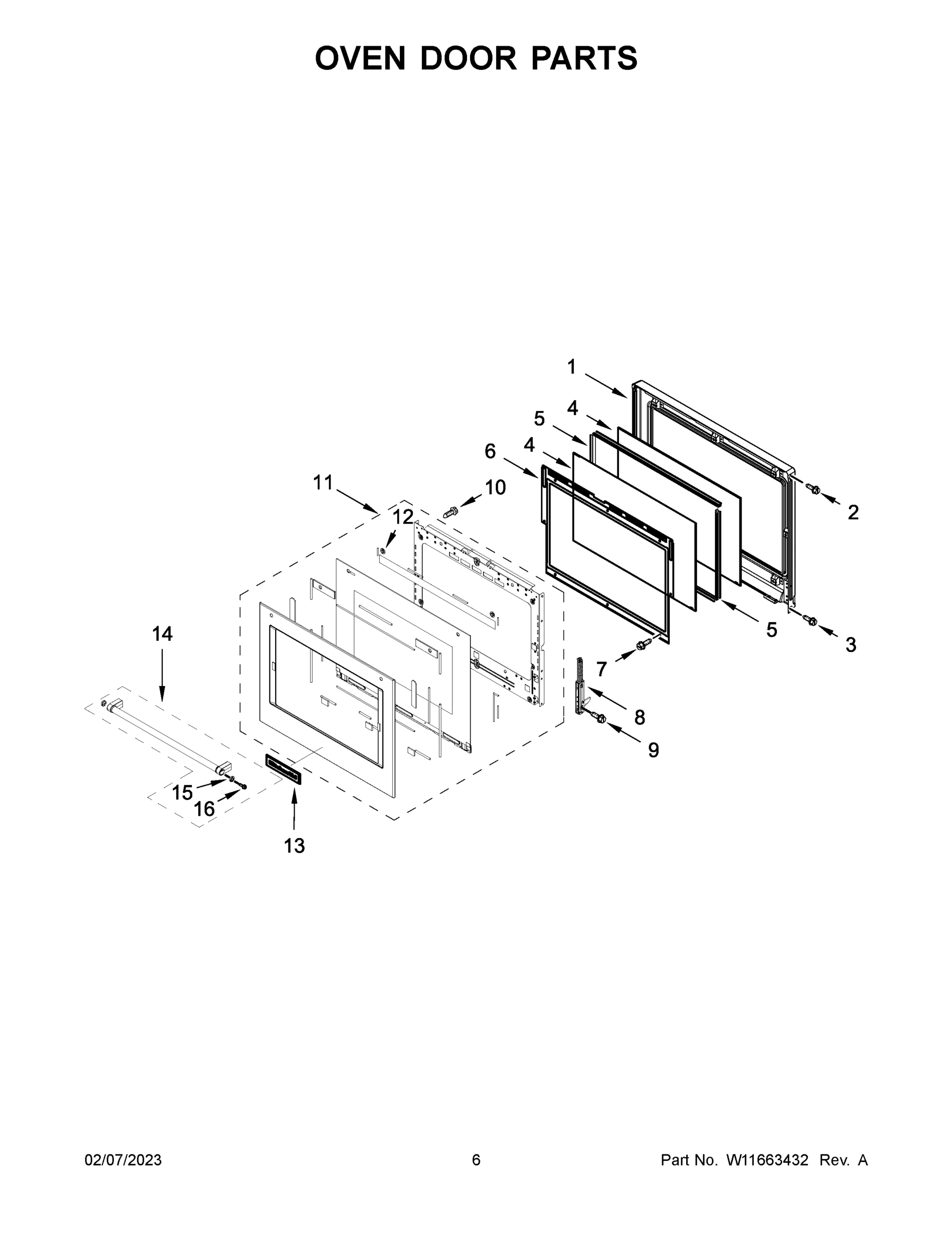 04 - OVEN DOOR PARTS