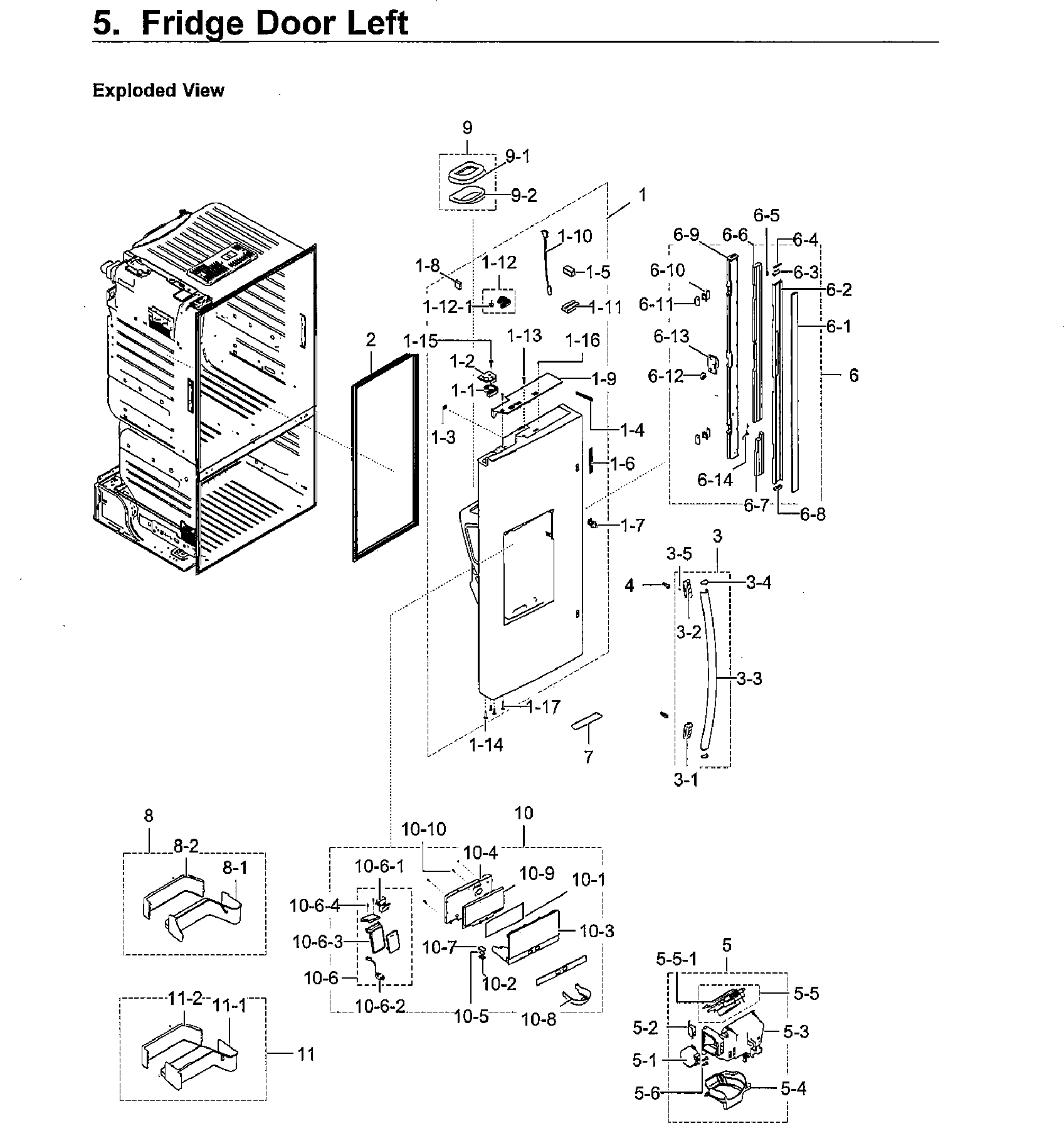 FRIDGE DOOR LT