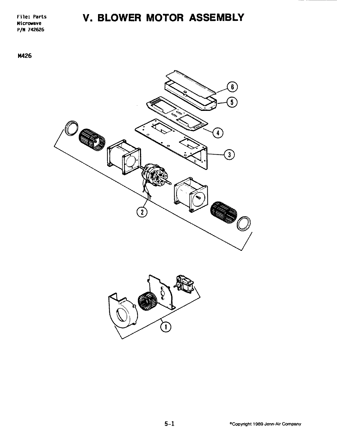 01 - BLOWER MOTOR ASSEMBLY (M426)