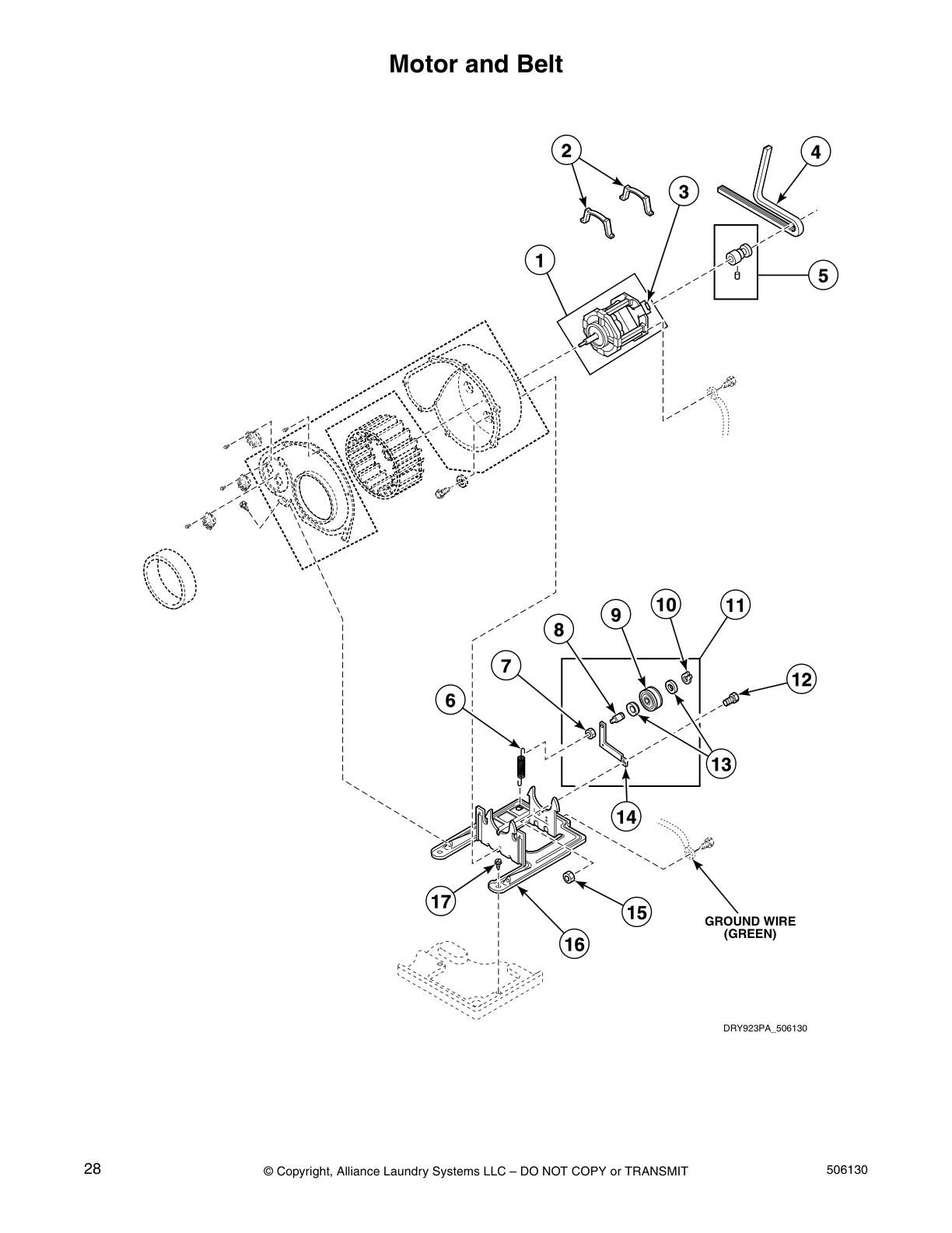 Motor and Belt