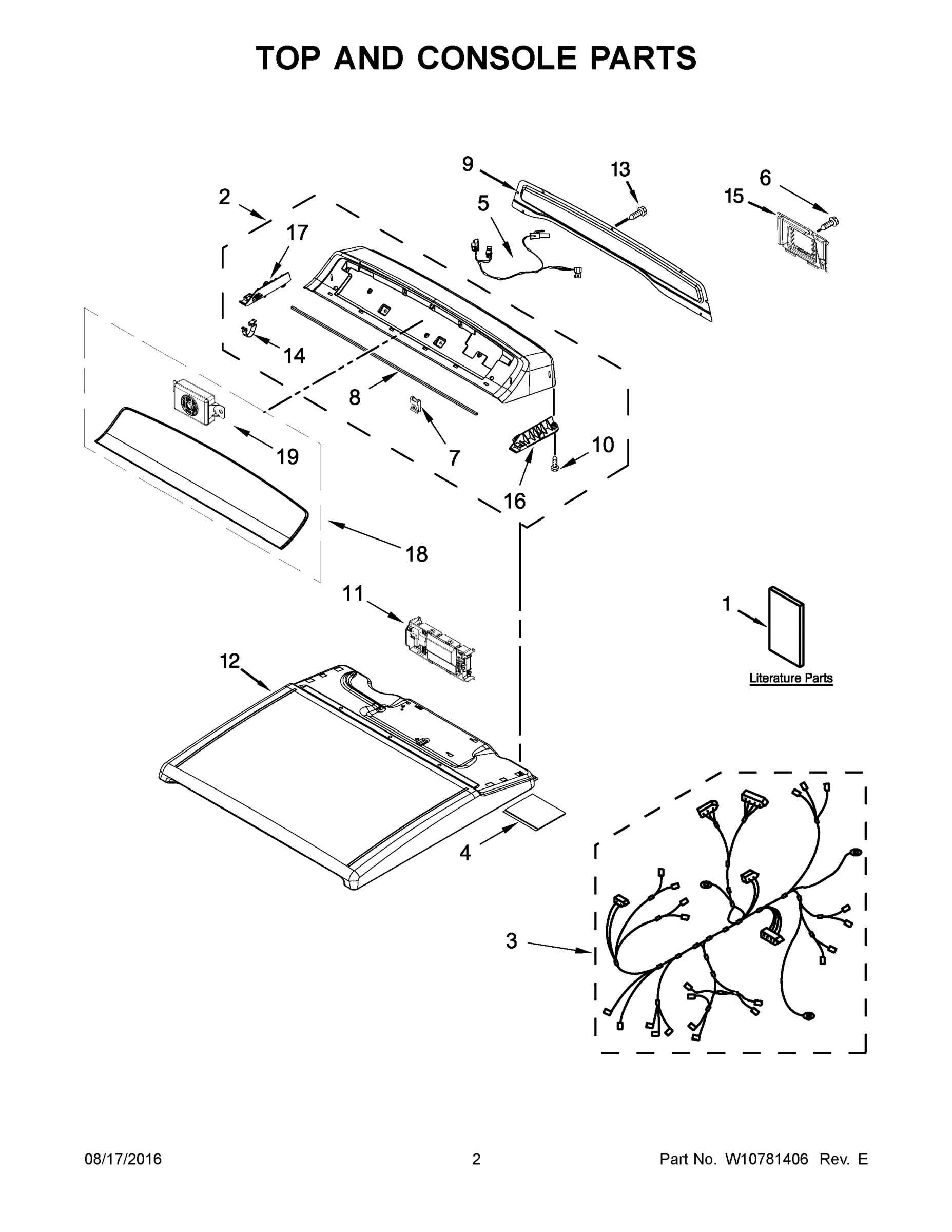 02 - TOP AND CONSOLE PARTS