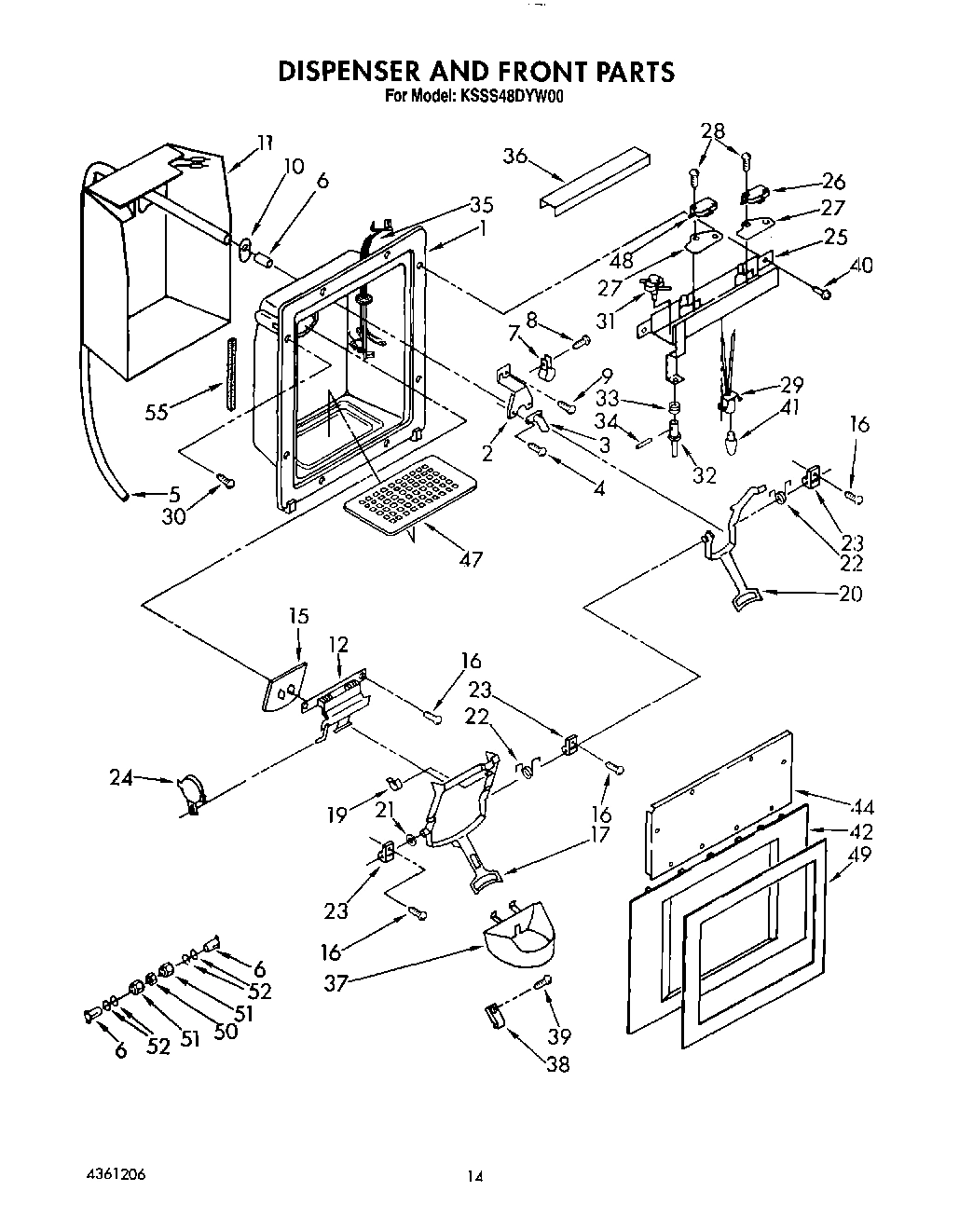 13 - DISPENSER AND FRONT