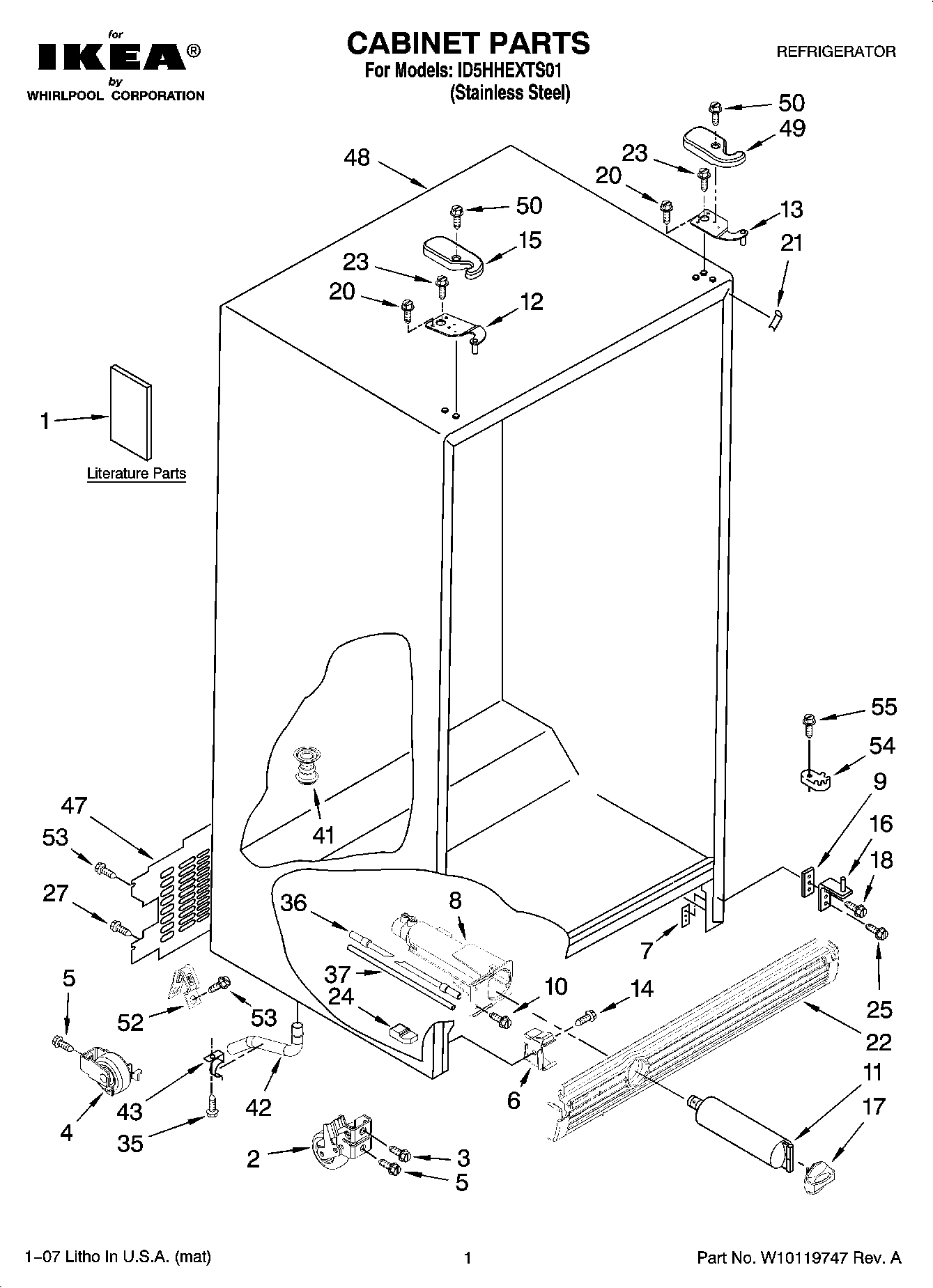 01 - CABINET PARTS