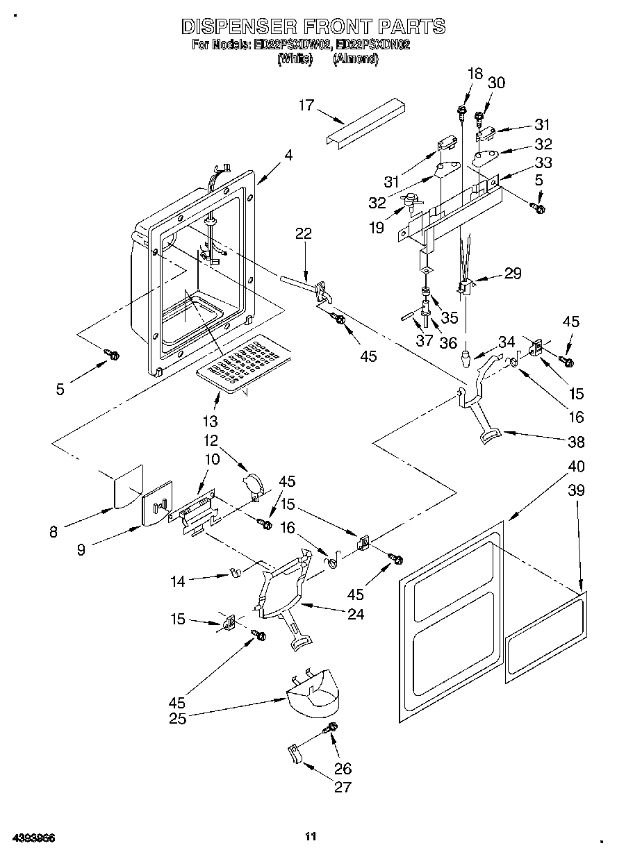 08 - DISPENSER FRONT