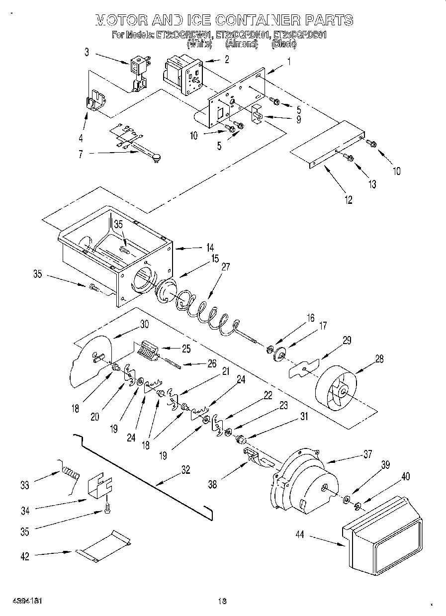 08 - MOTOR AND ICE CONTAINER