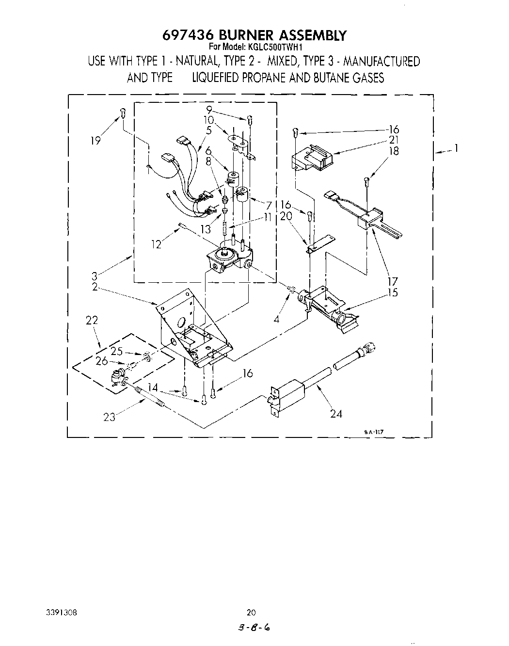 17 - 697436 BURNER