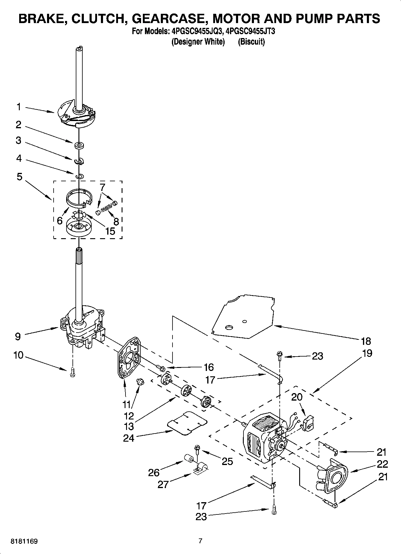 04 - BRAKE, CLUTCH, GEARCASE, MOTOR AND PUMP PARTS