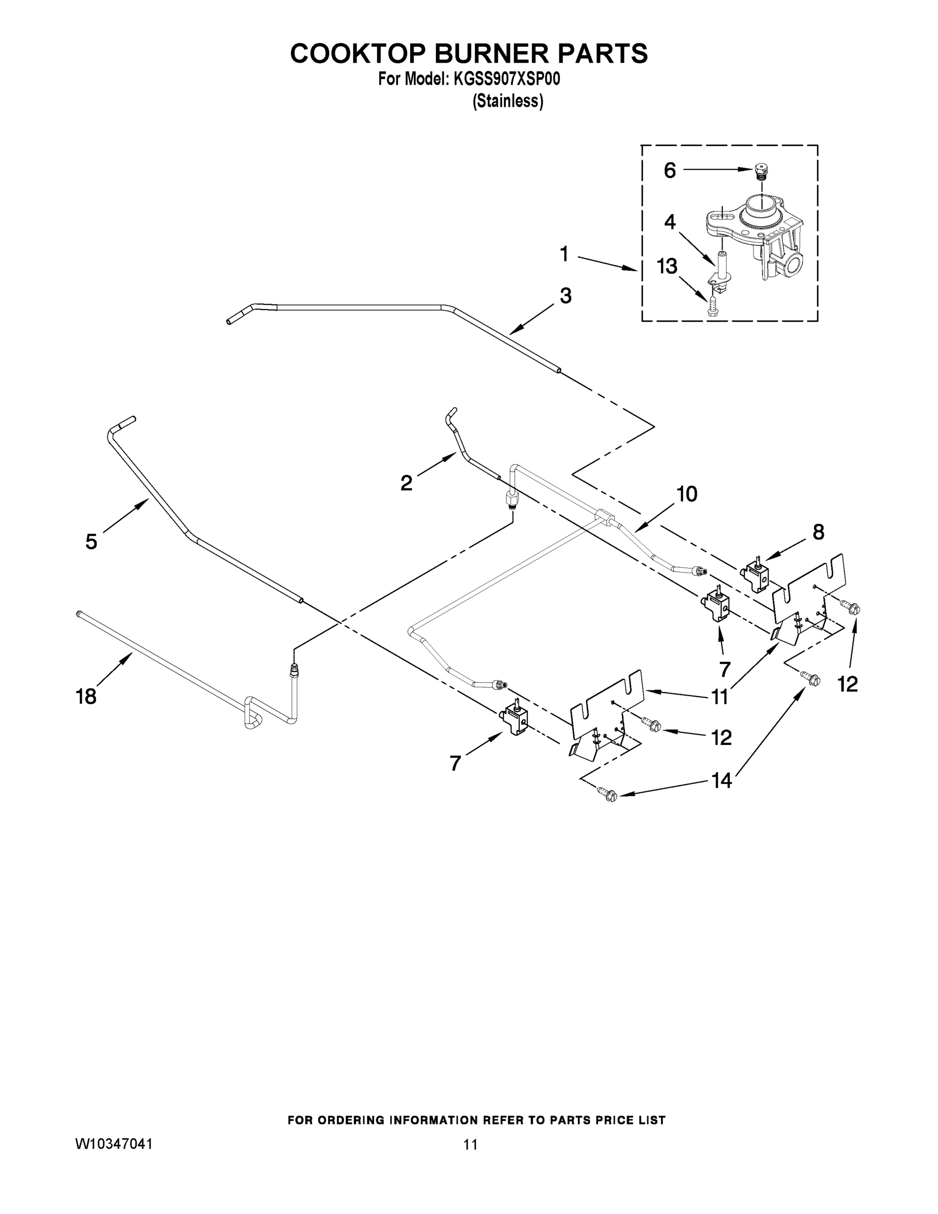 07 - COOKTOP BURNER PARTS