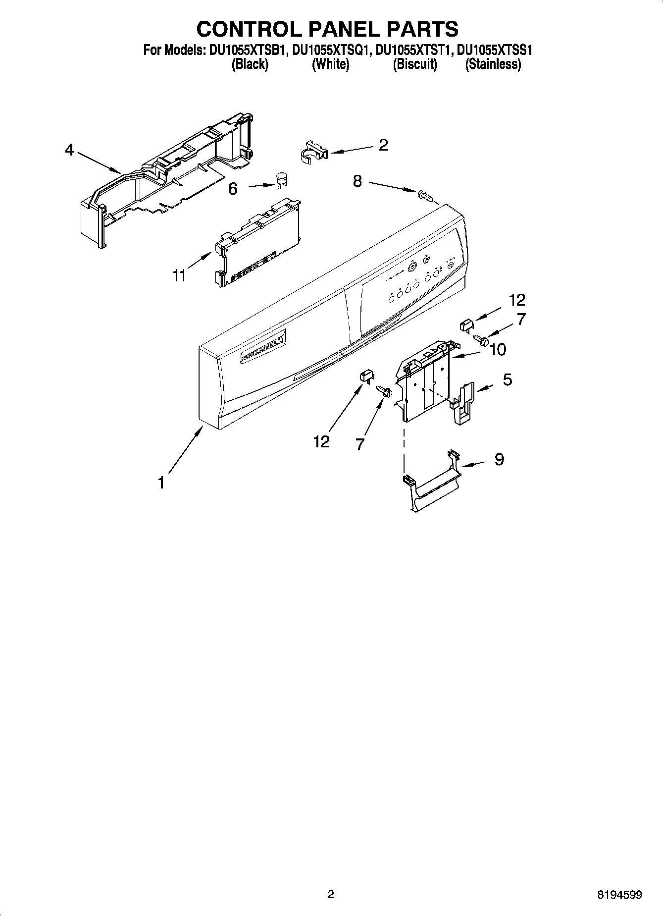 02 - CONTROL PANEL PARTS