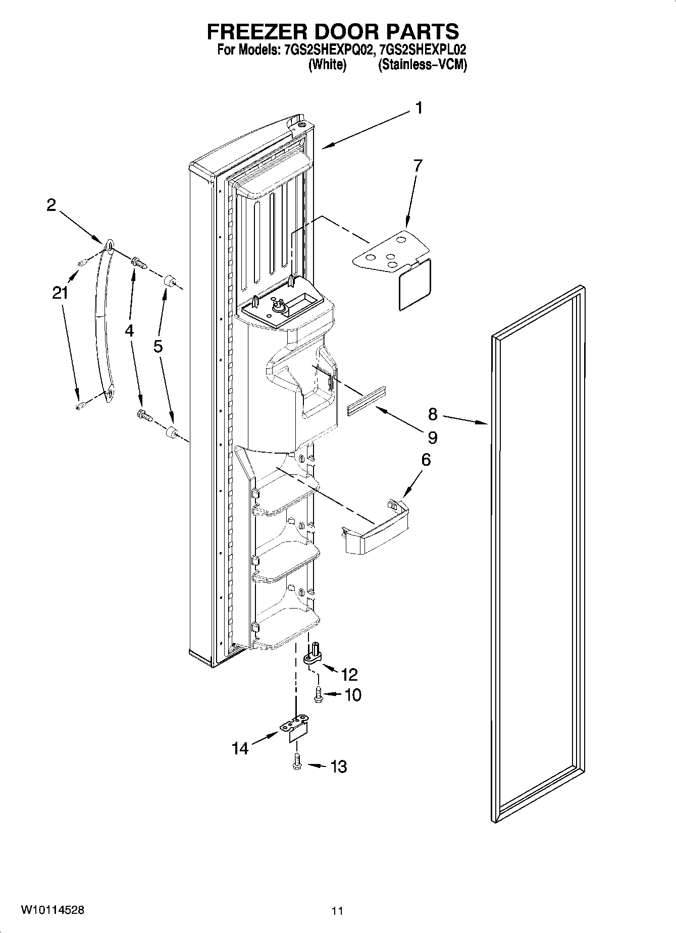 07 - FREEZER DOOR PARTS