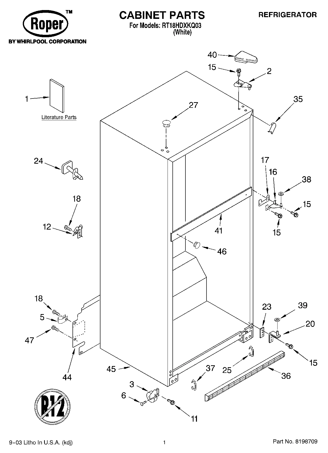 01 - CABINET PARTS
